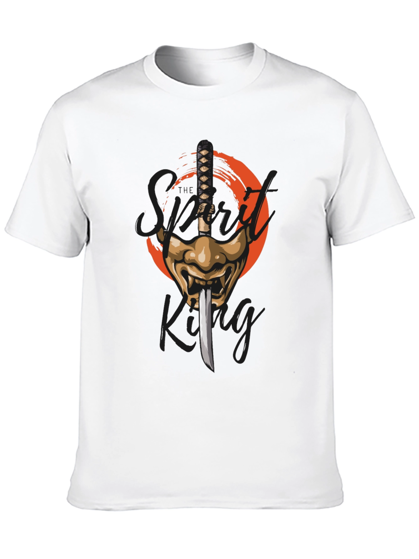 Samurai Sword & Mask Graphic T-Shirt