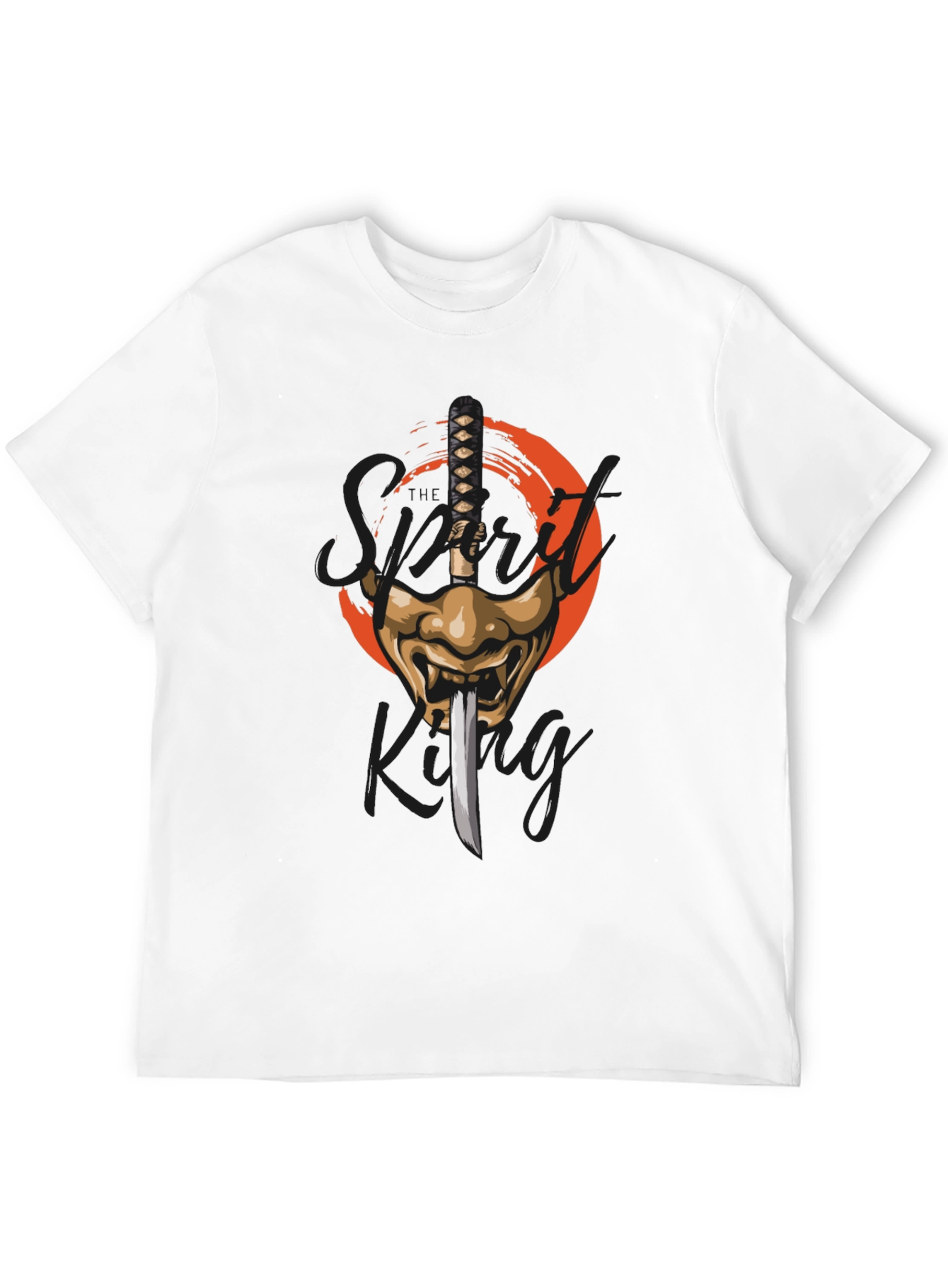 Samurai Sword & Mask Graphic T-Shirt