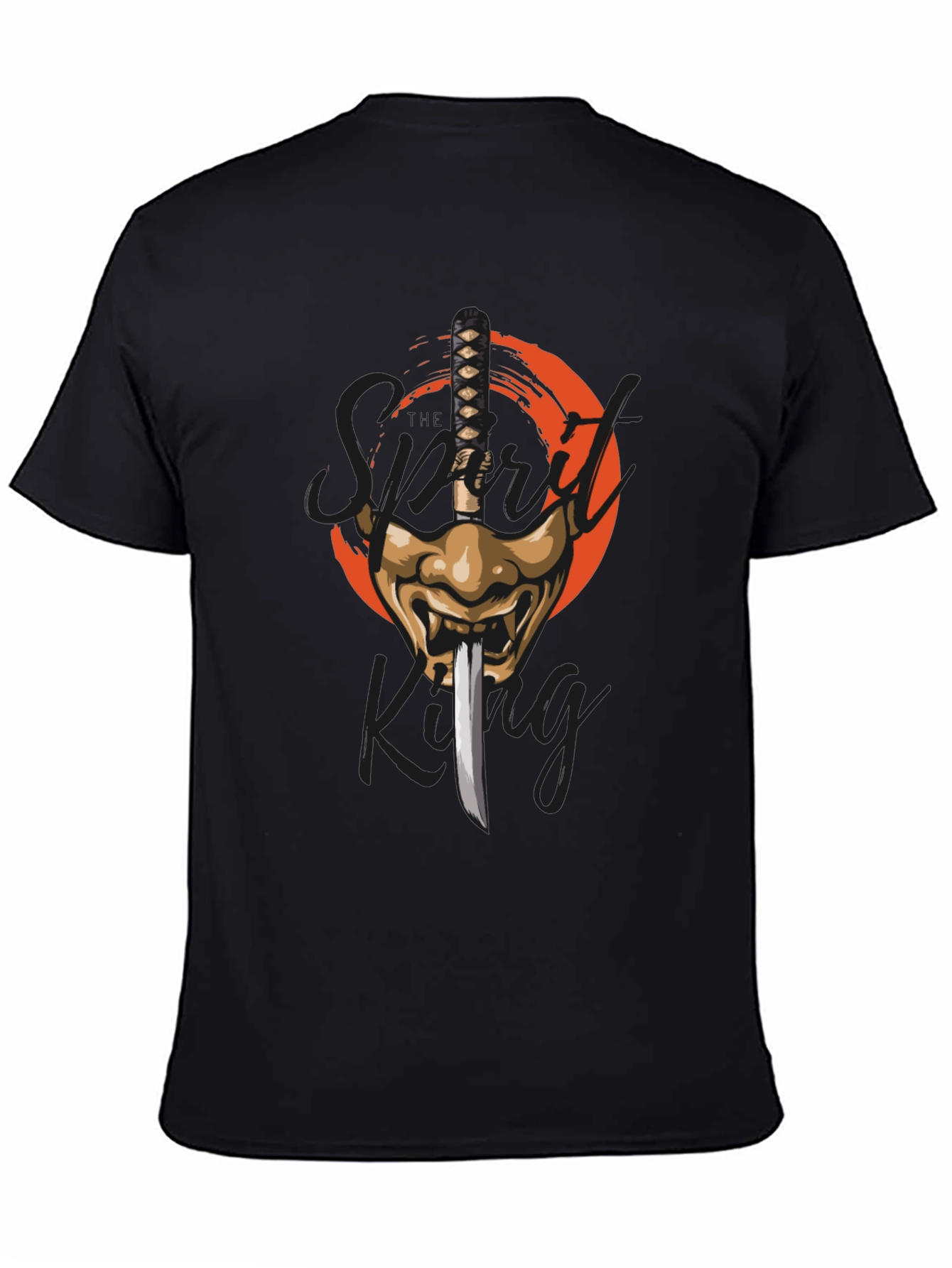 Samurai Sword & Mask Graphic T-Shirt