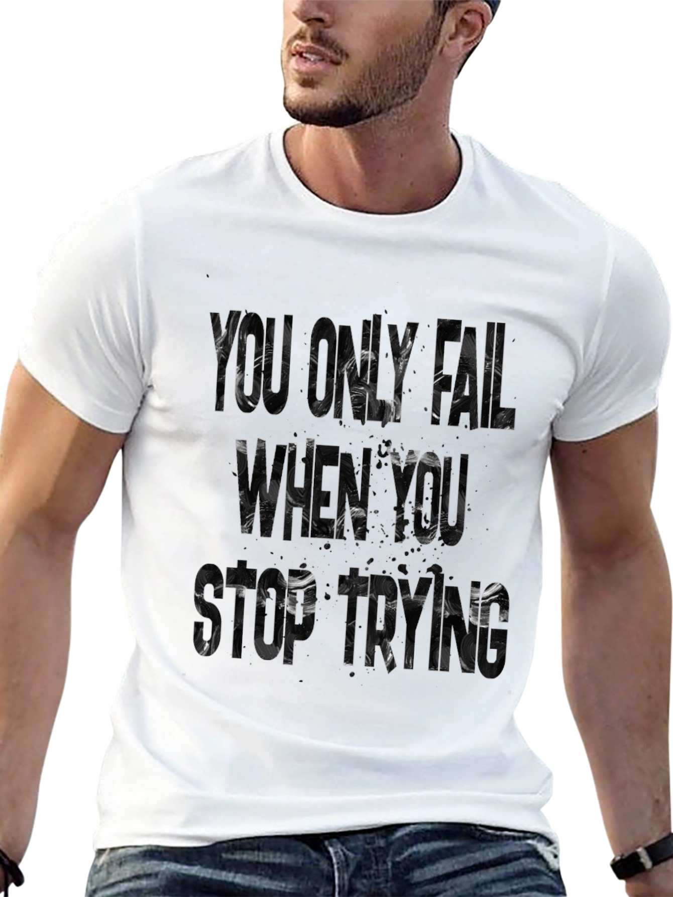 Motivational Mens Black T-Shirt