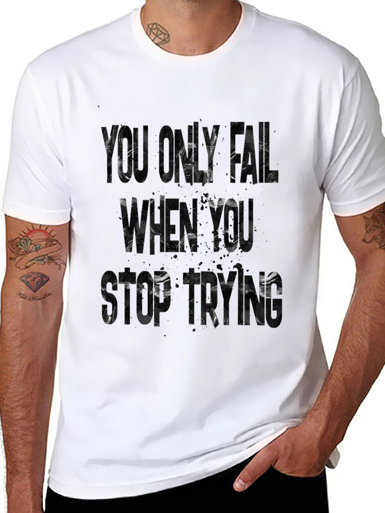 Motivational Mens Black T-Shirt