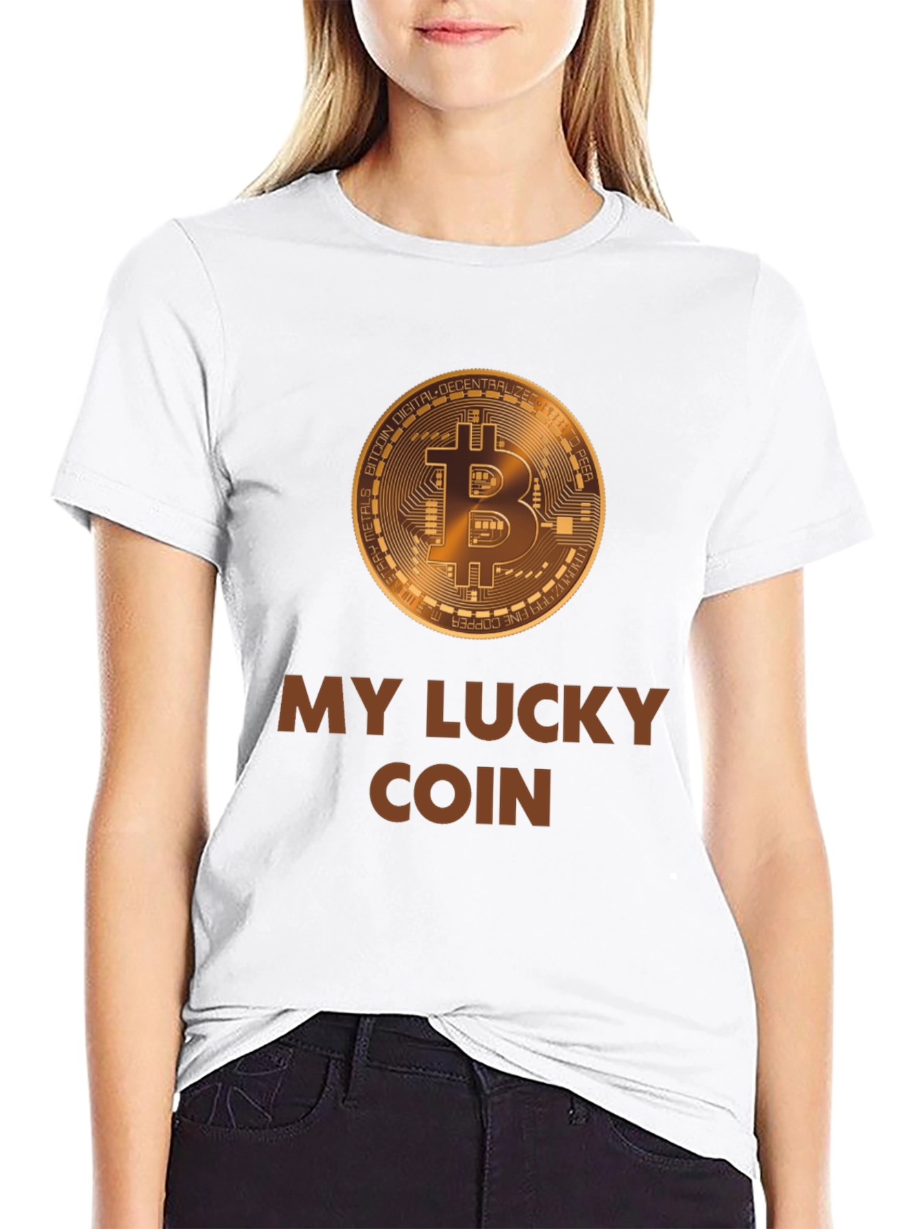 My Lucky Bitcoin T-Shirt - Crypto Lover Tee