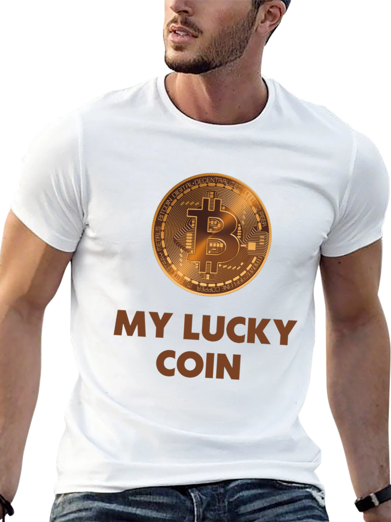 My Lucky Bitcoin T-Shirt - Crypto Lover Tee
