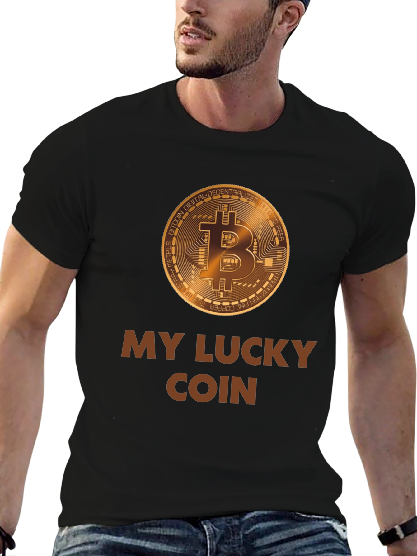 My Lucky Bitcoin T-Shirt - Crypto Lover Tee