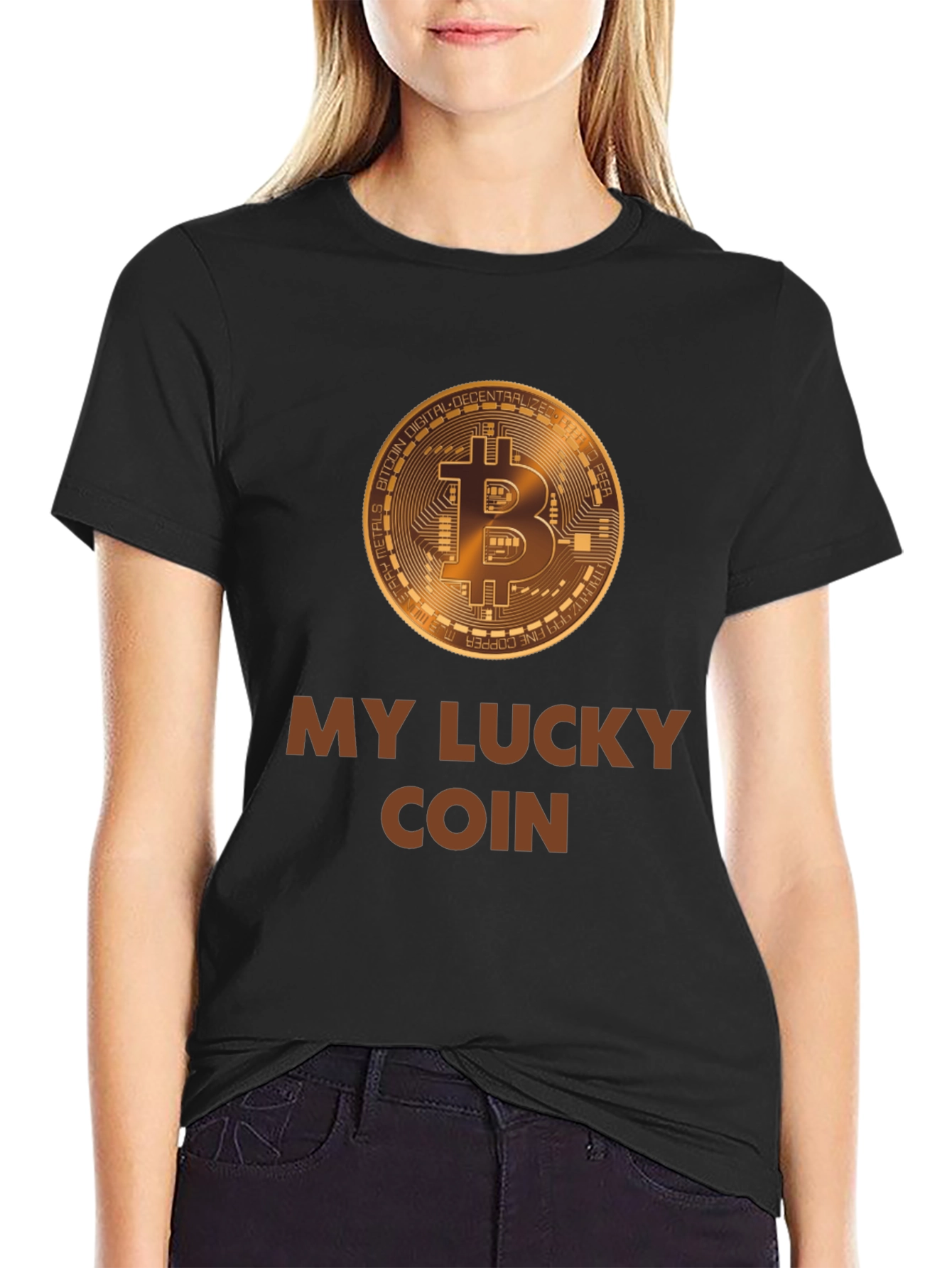 My Lucky Bitcoin T-Shirt - Crypto Lover Tee