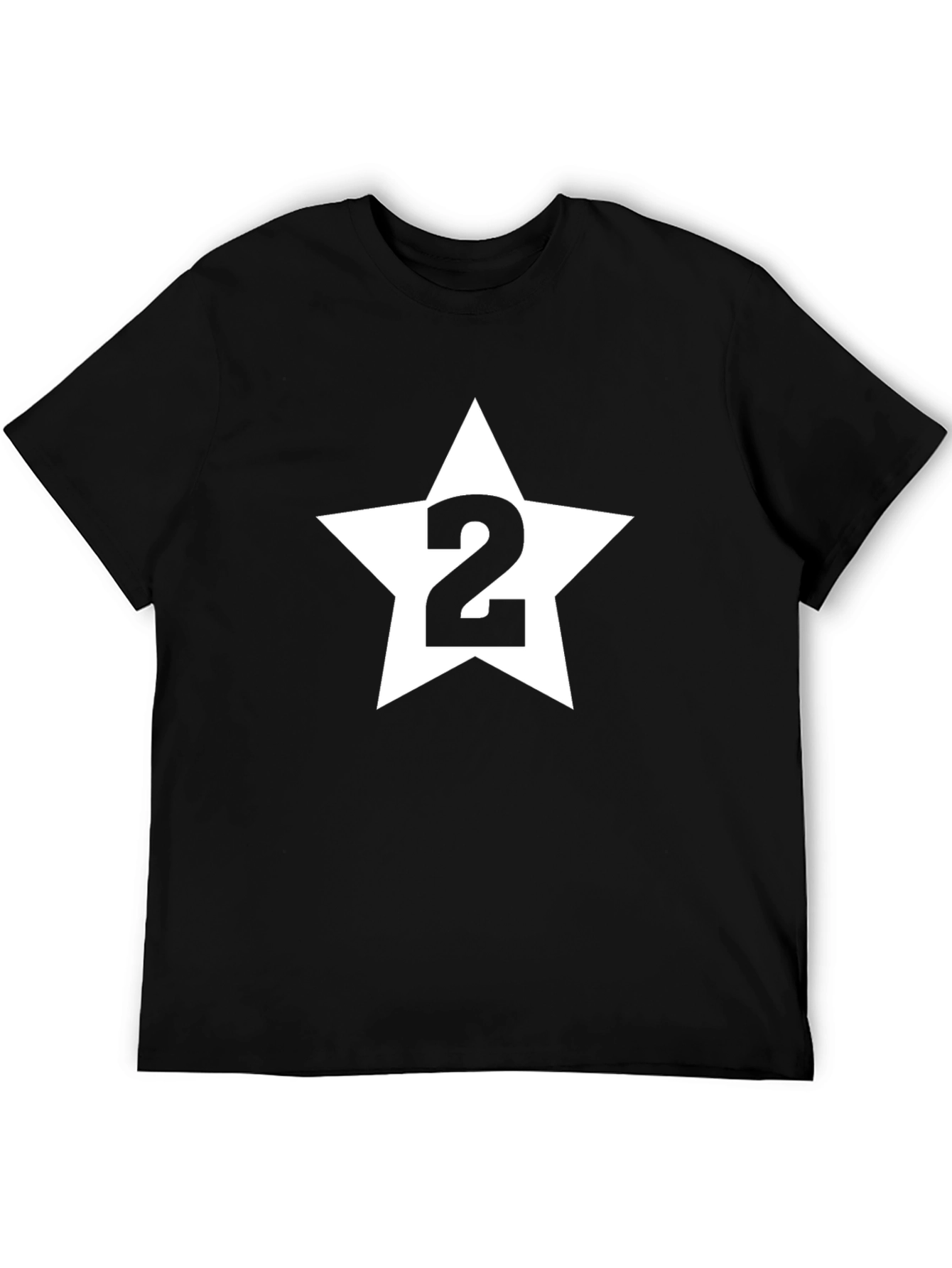 Star Number Two Black T-Shirt