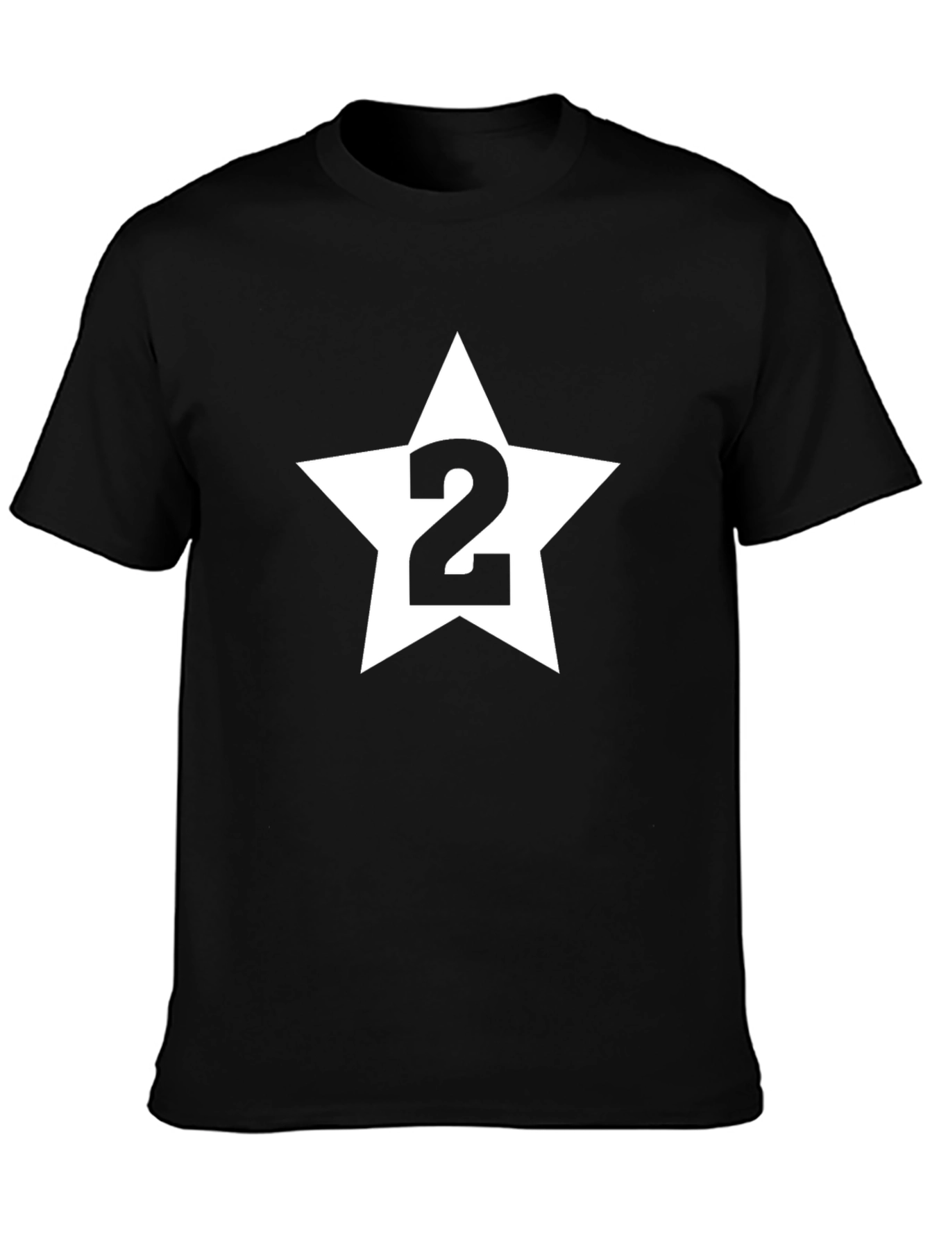 Star Number Two Black T-Shirt