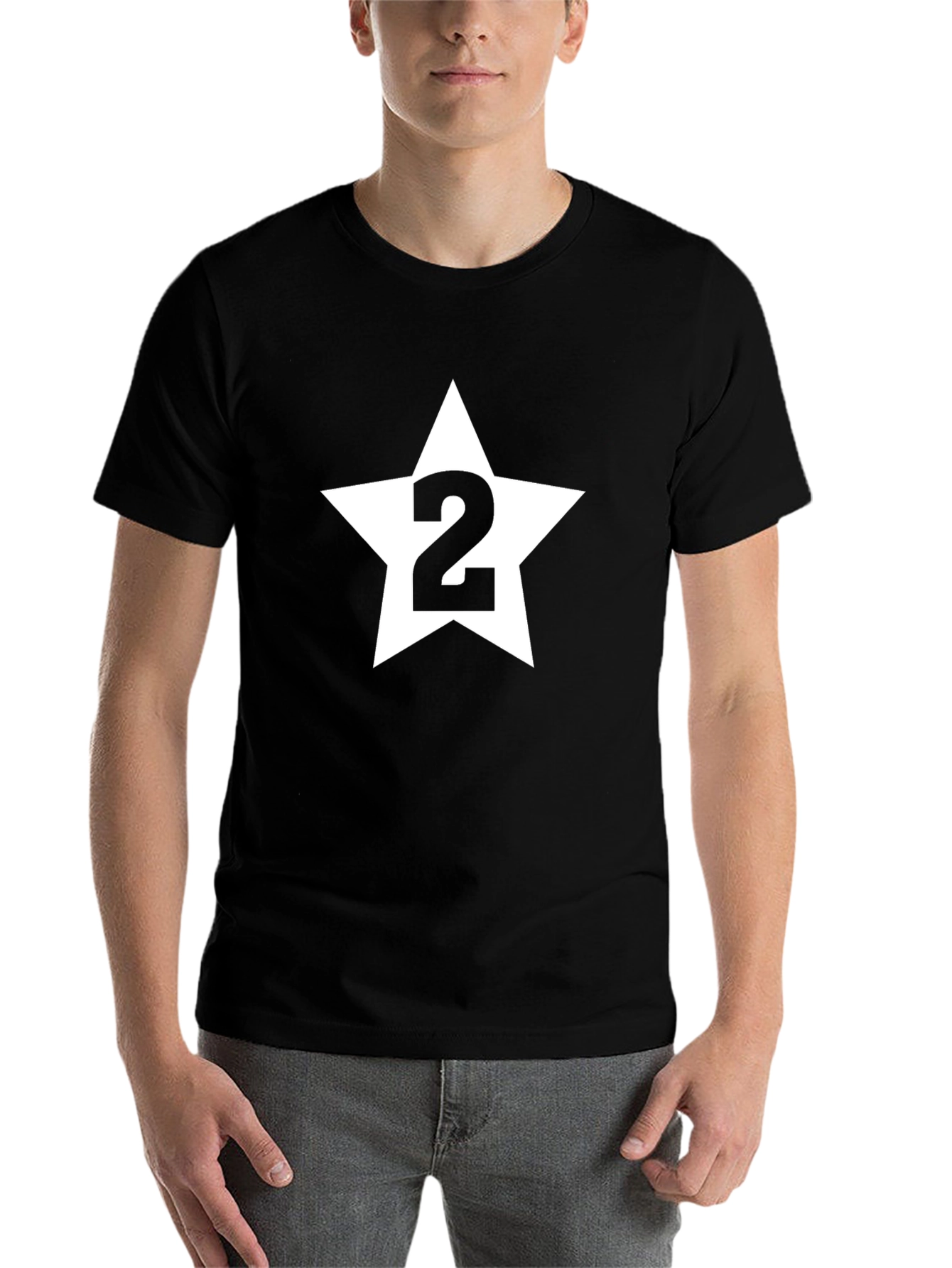 Star Number Two Black T-Shirt