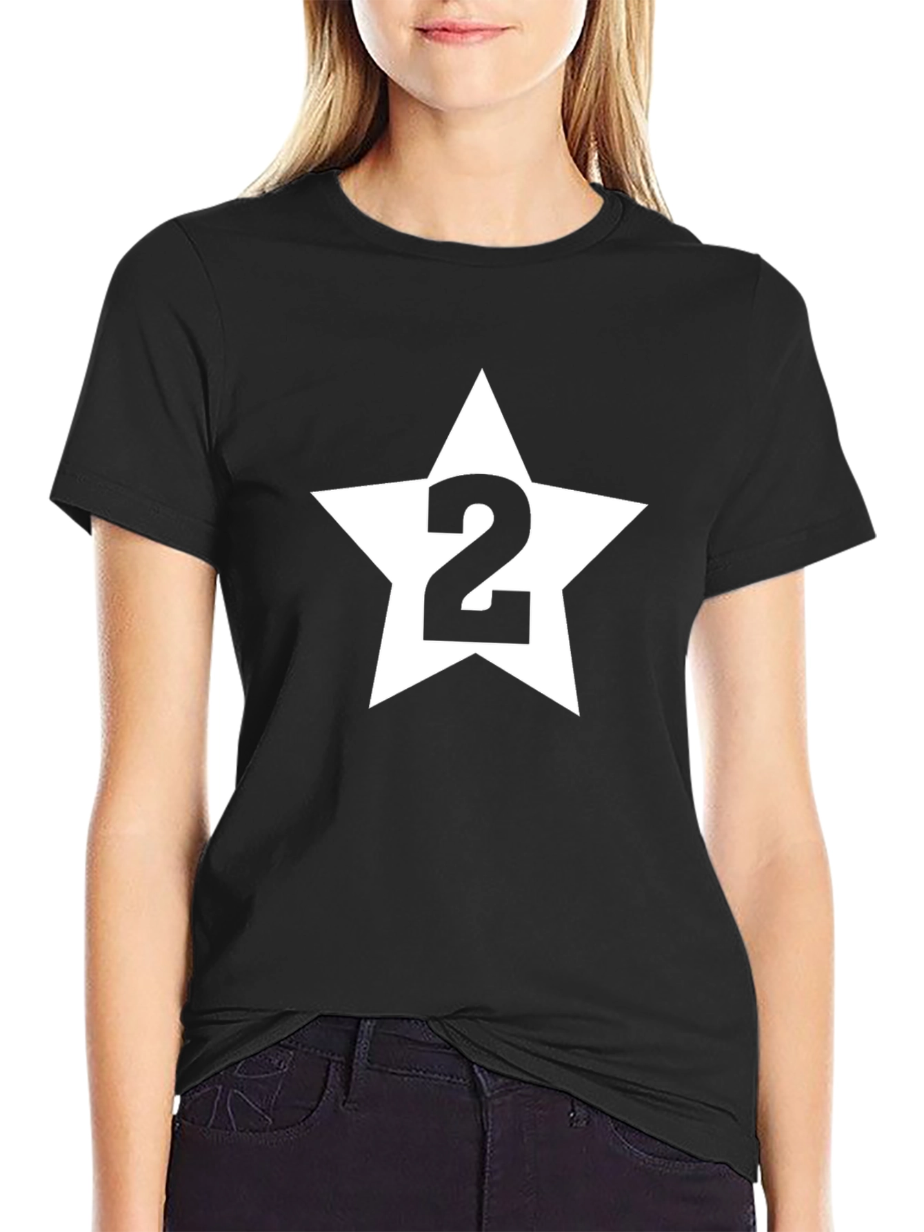 Star Number Two Black T-Shirt