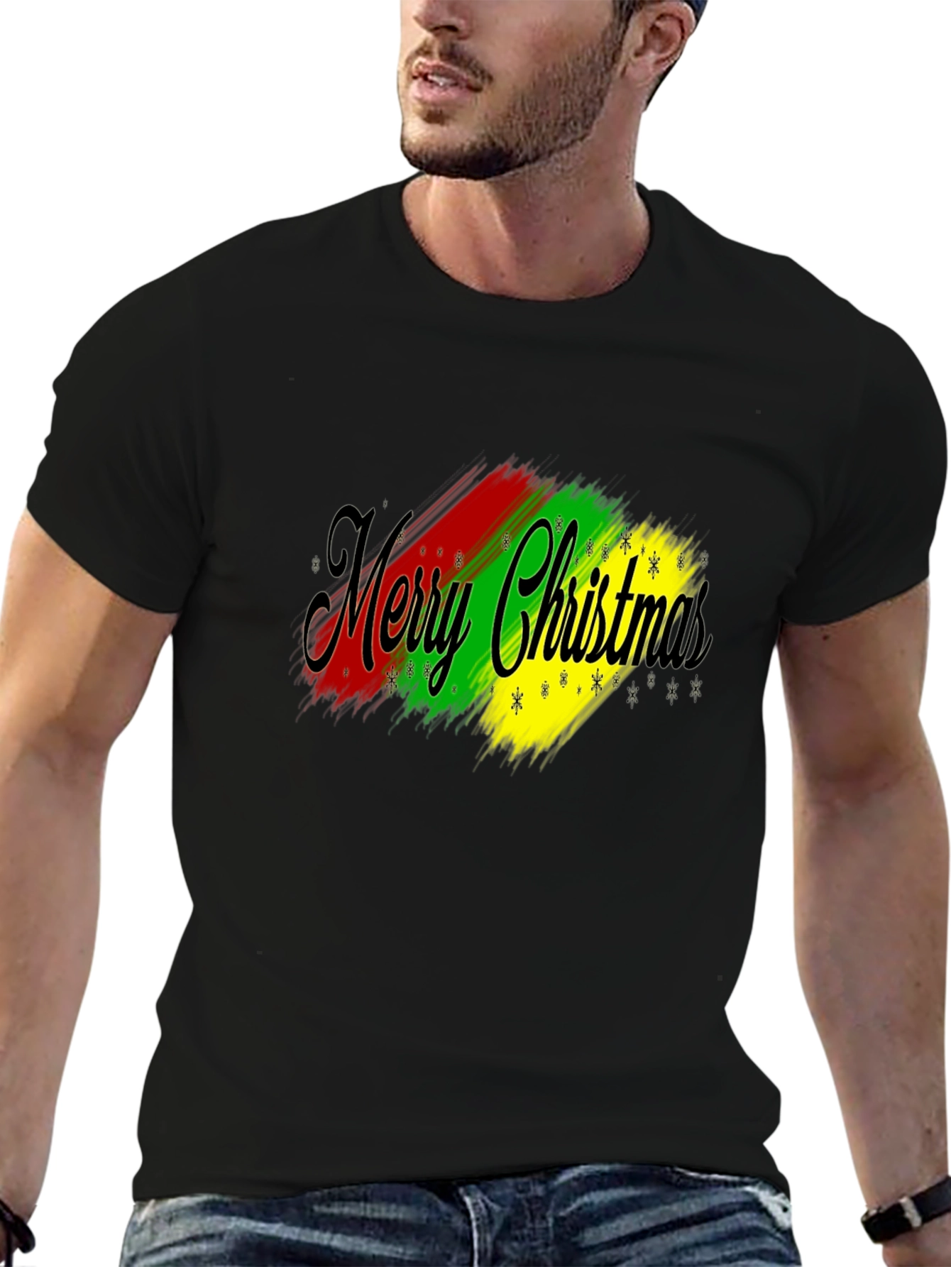 Merry Christmas Graphic T-Shirt - Holiday Festive Tee