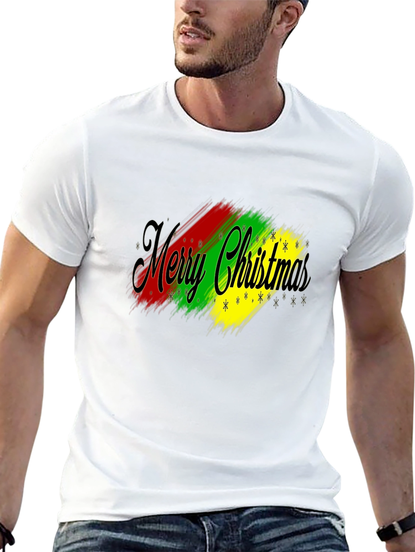 Merry Christmas Graphic T-Shirt - Holiday Festive Tee