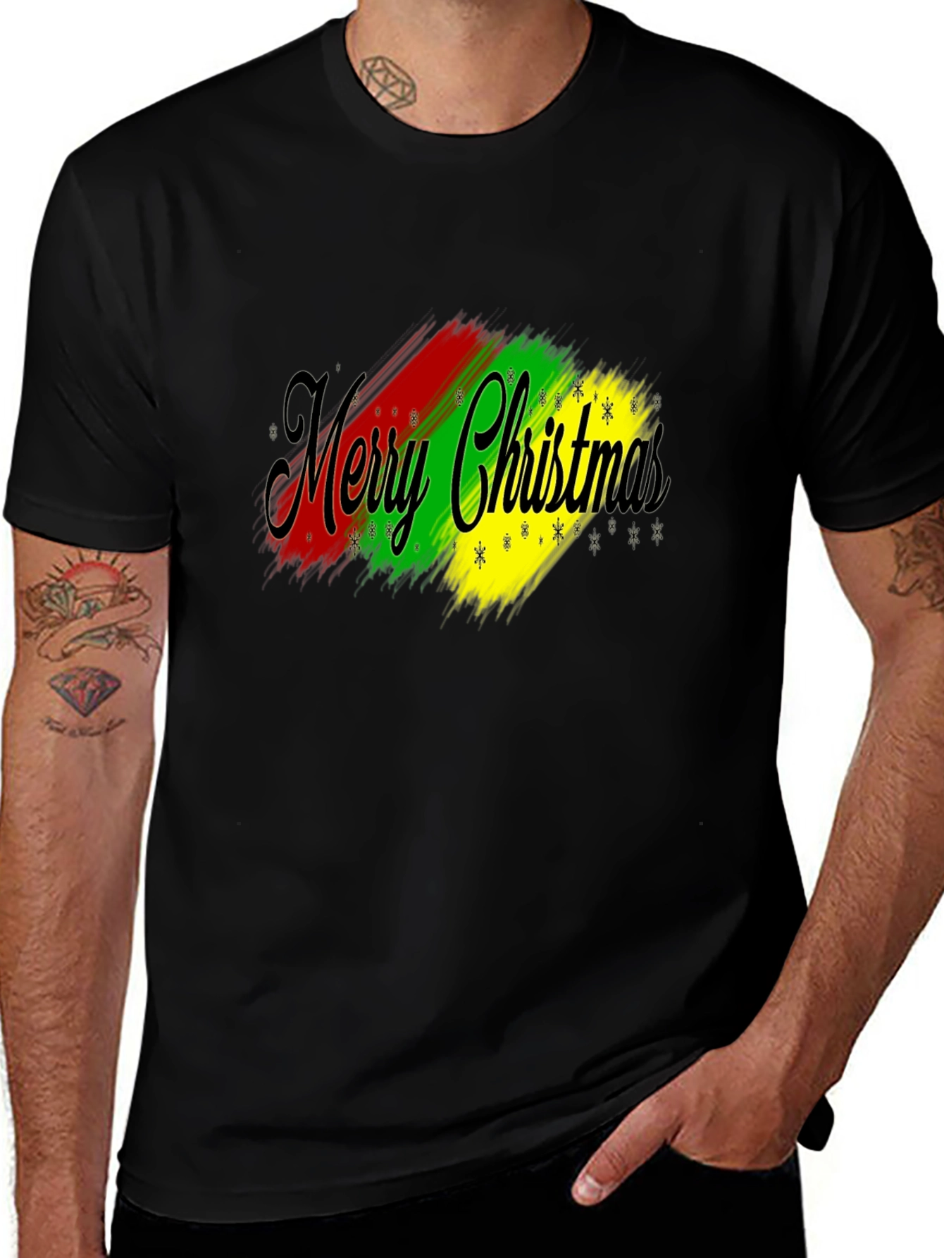 Merry Christmas Graphic T-Shirt - Holiday Festive Tee