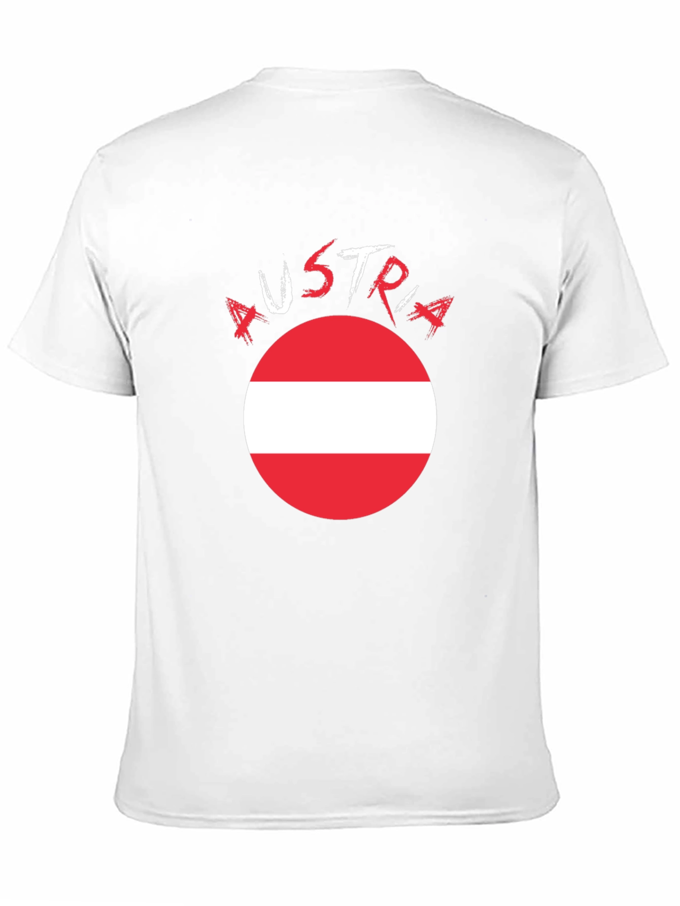 Austria Flag T-Shirt - Black Cotton Tee