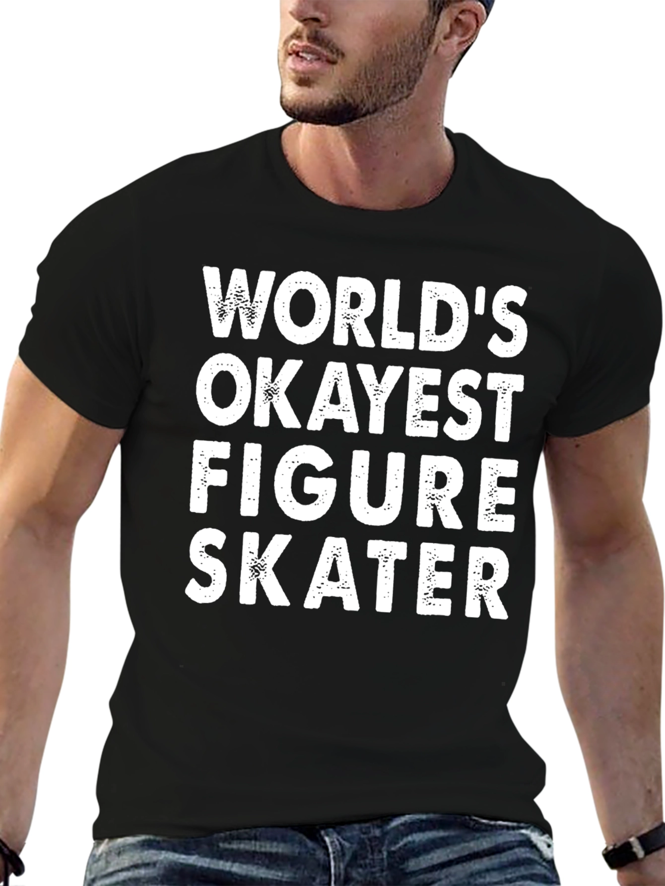 Worlds Okayest Figure Skater Graphic Tee