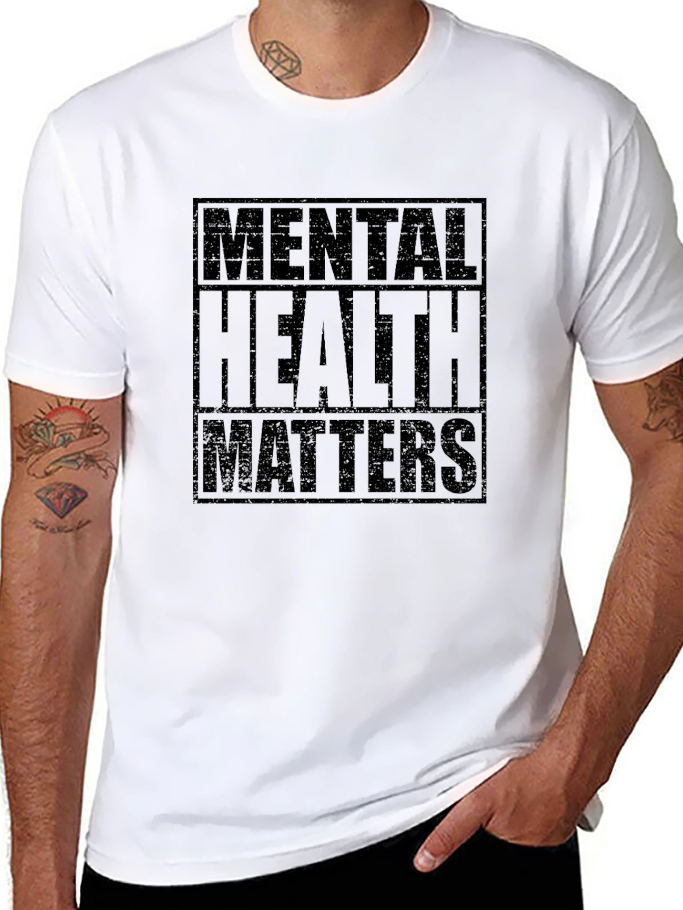Mental Health Matters Graphic Tee - Black