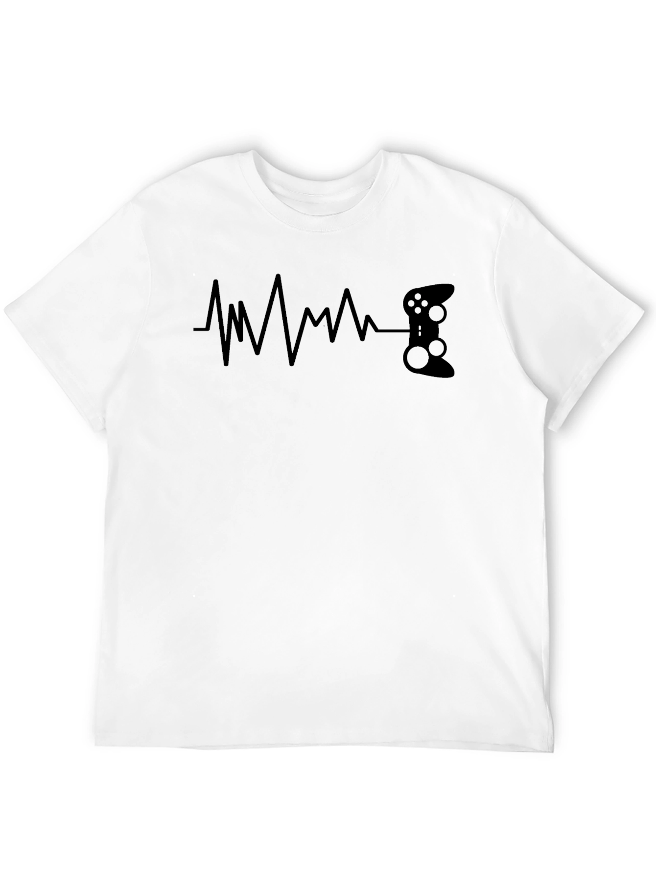 Gamer Heartbeat Black T-Shirt