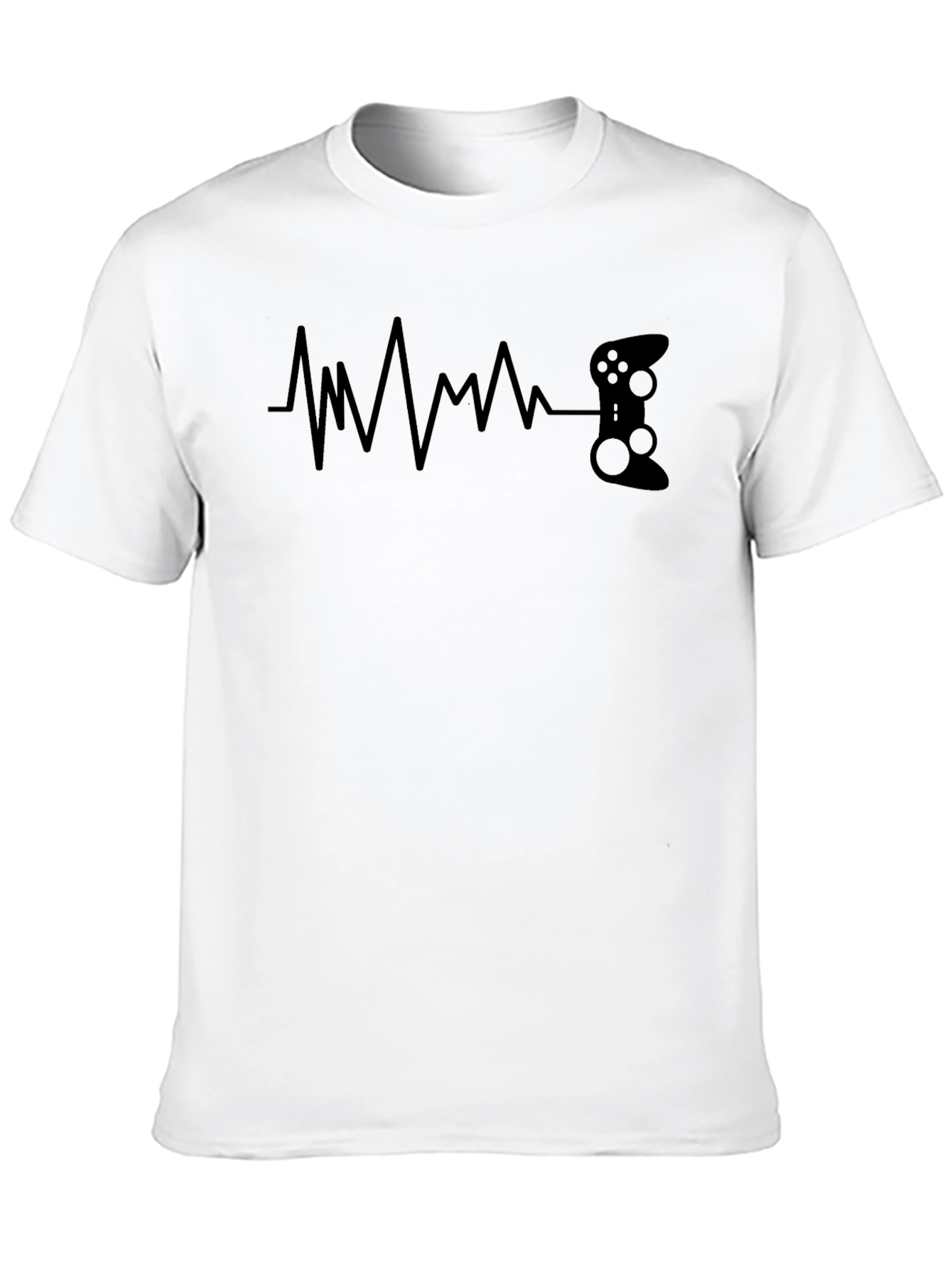 Gamer Heartbeat Black T-Shirt