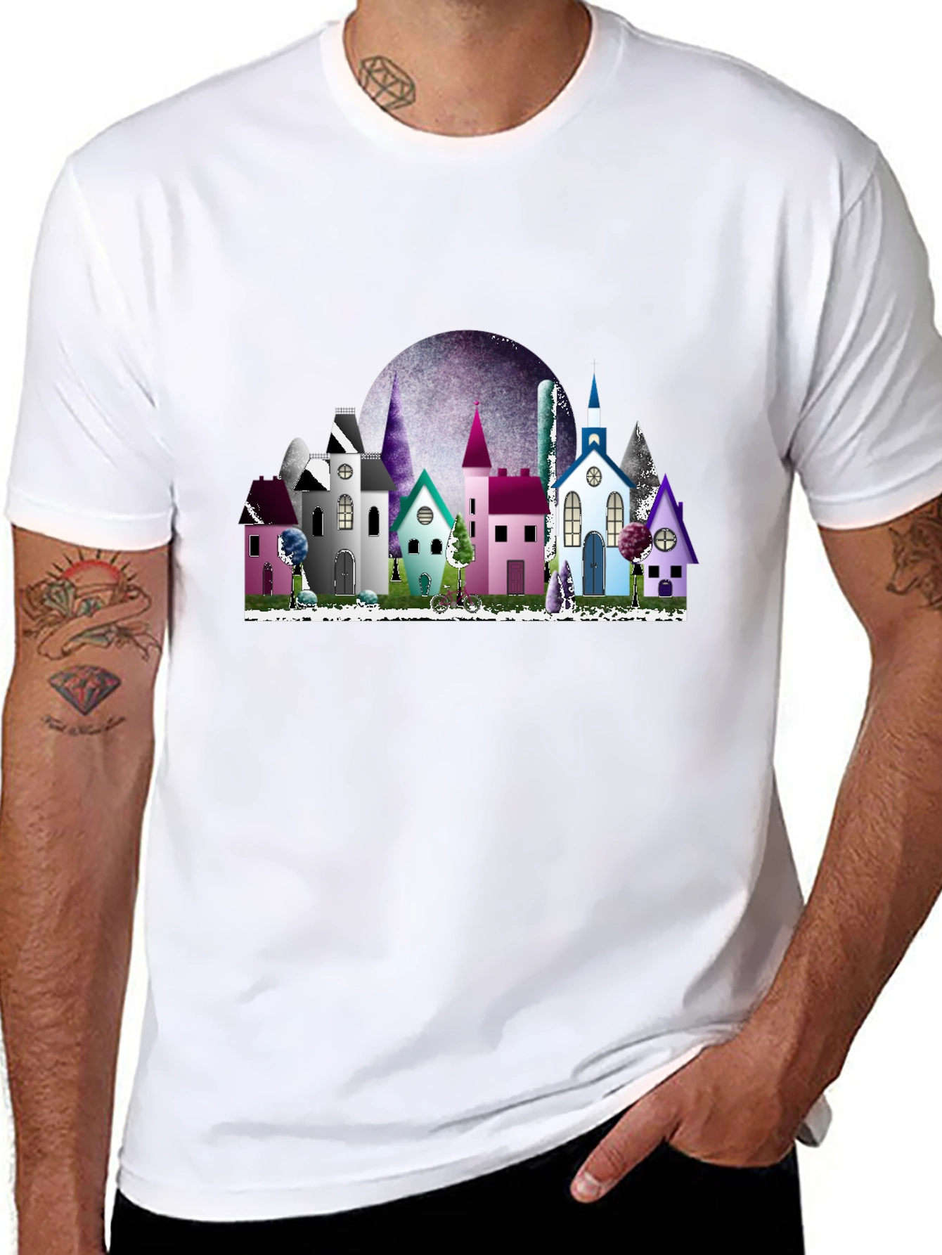 Cityscape T-Shirt - Stylish Graphic Tee