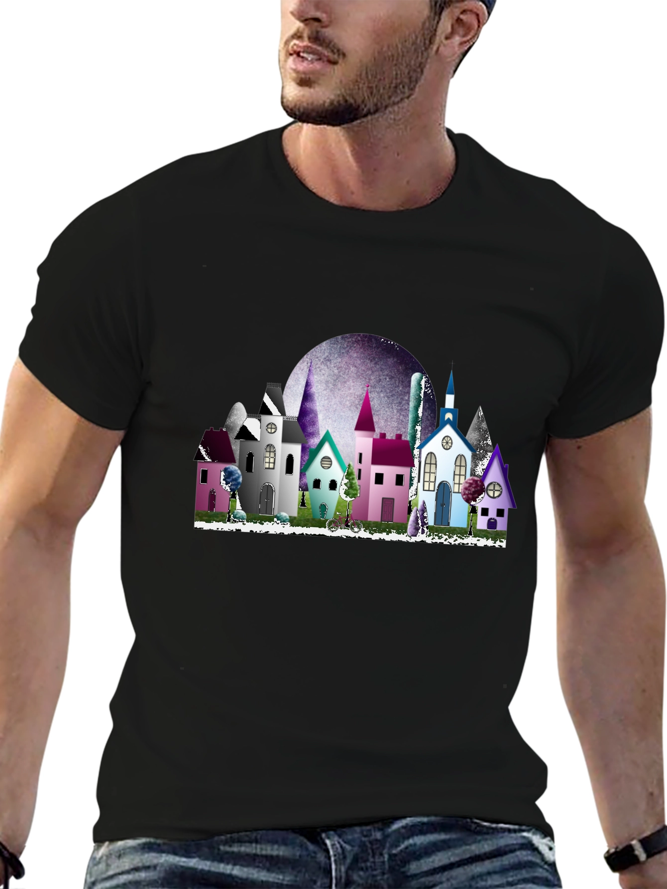 Cityscape T-Shirt - Stylish Graphic Tee