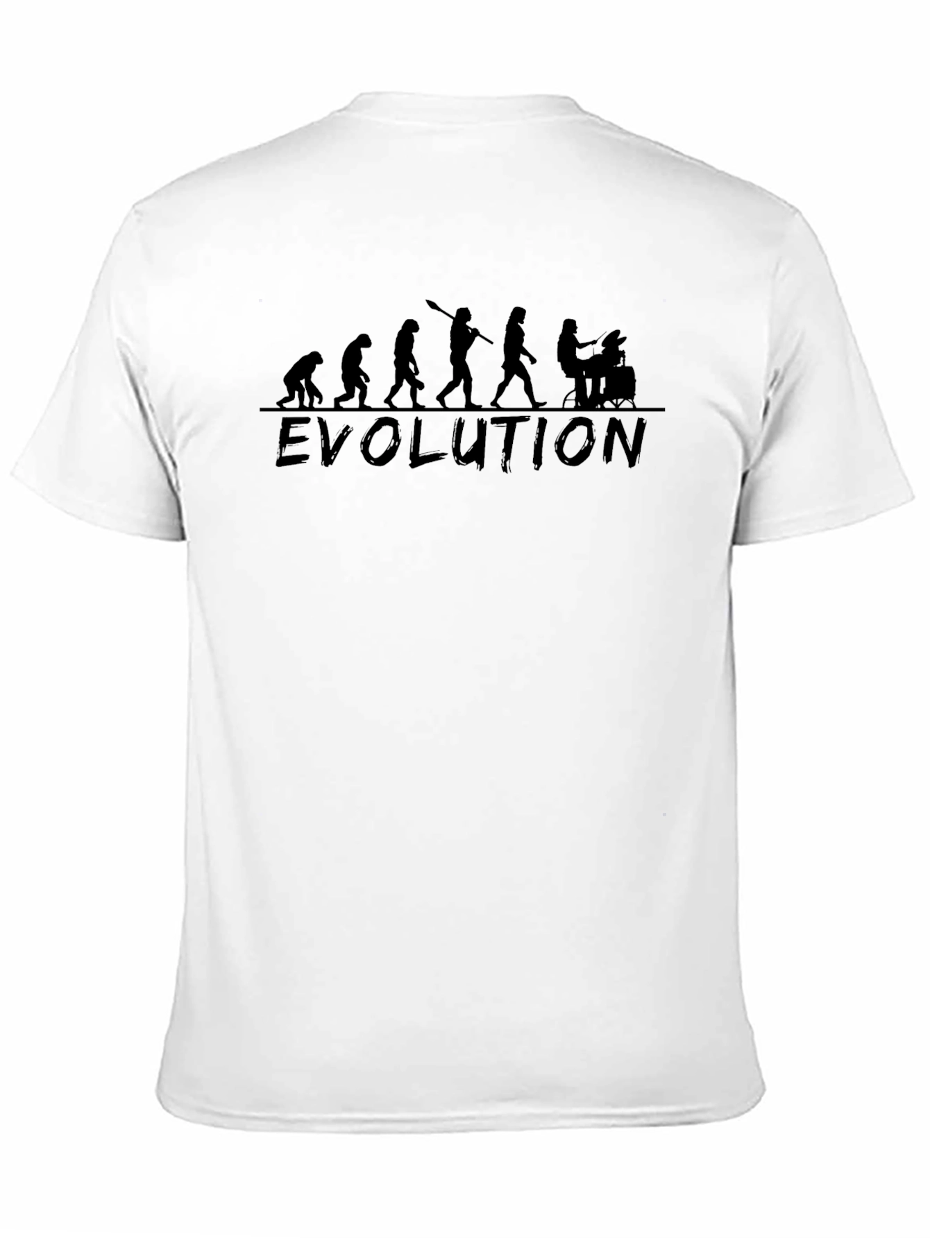 Evolution Drummer T-Shirt - Black Cotton