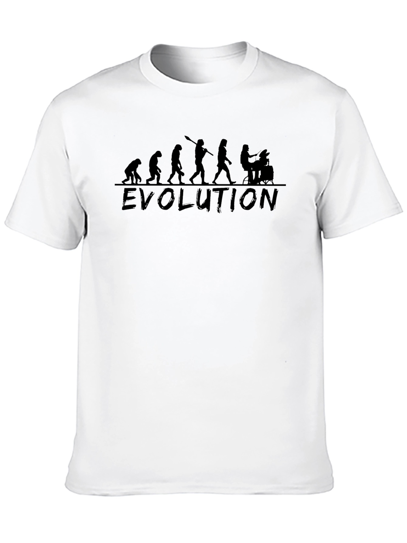 Evolution Drummer T-Shirt - Black Cotton