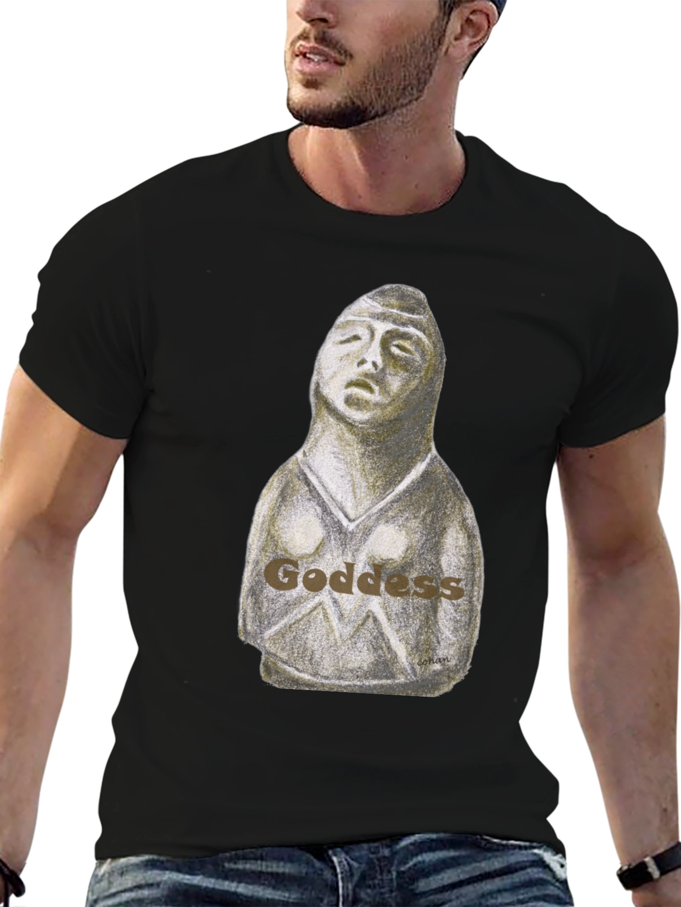 Goddess Graphic Print T-Shirt