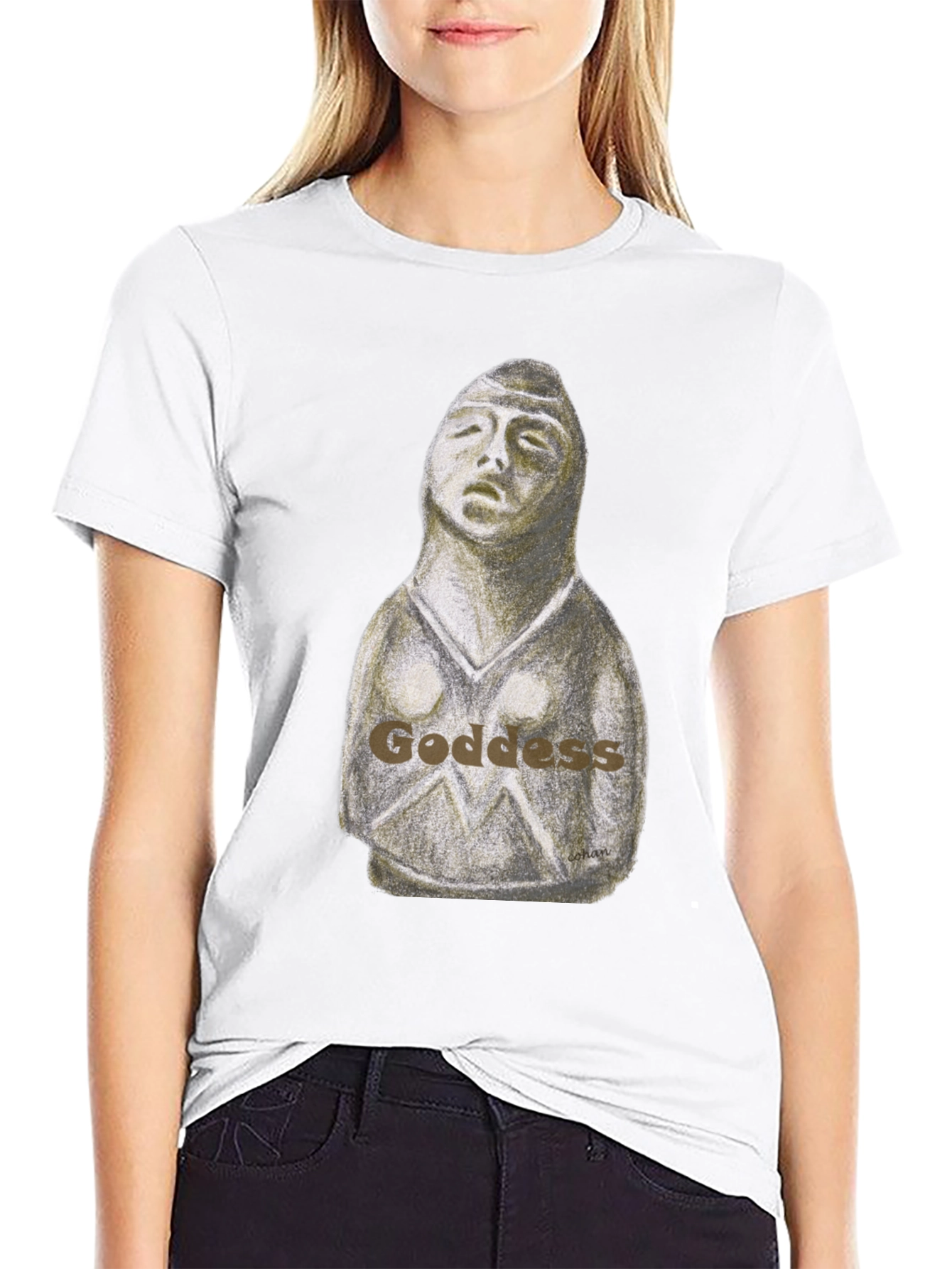Goddess Graphic Print T-Shirt