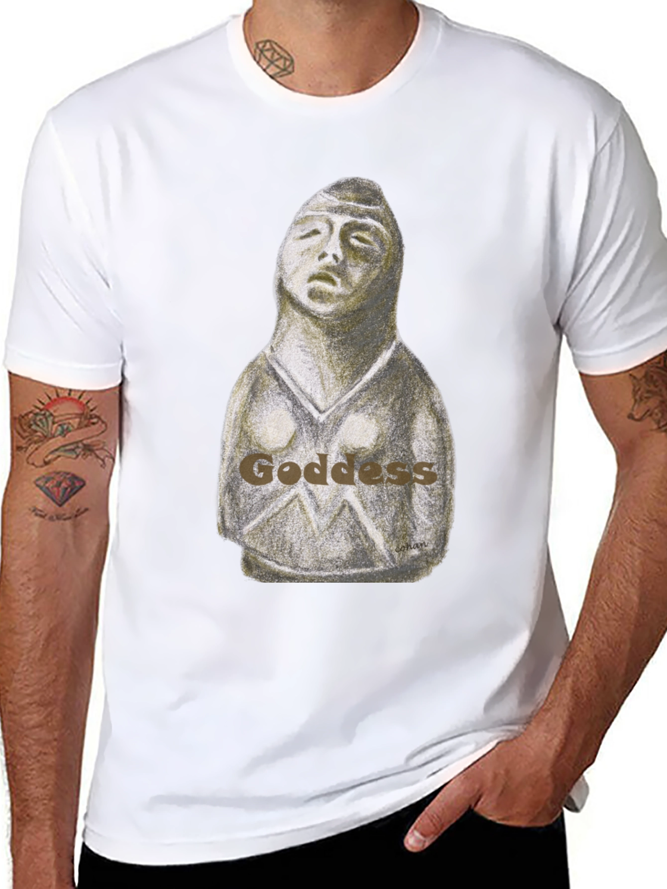 Goddess Graphic Print T-Shirt
