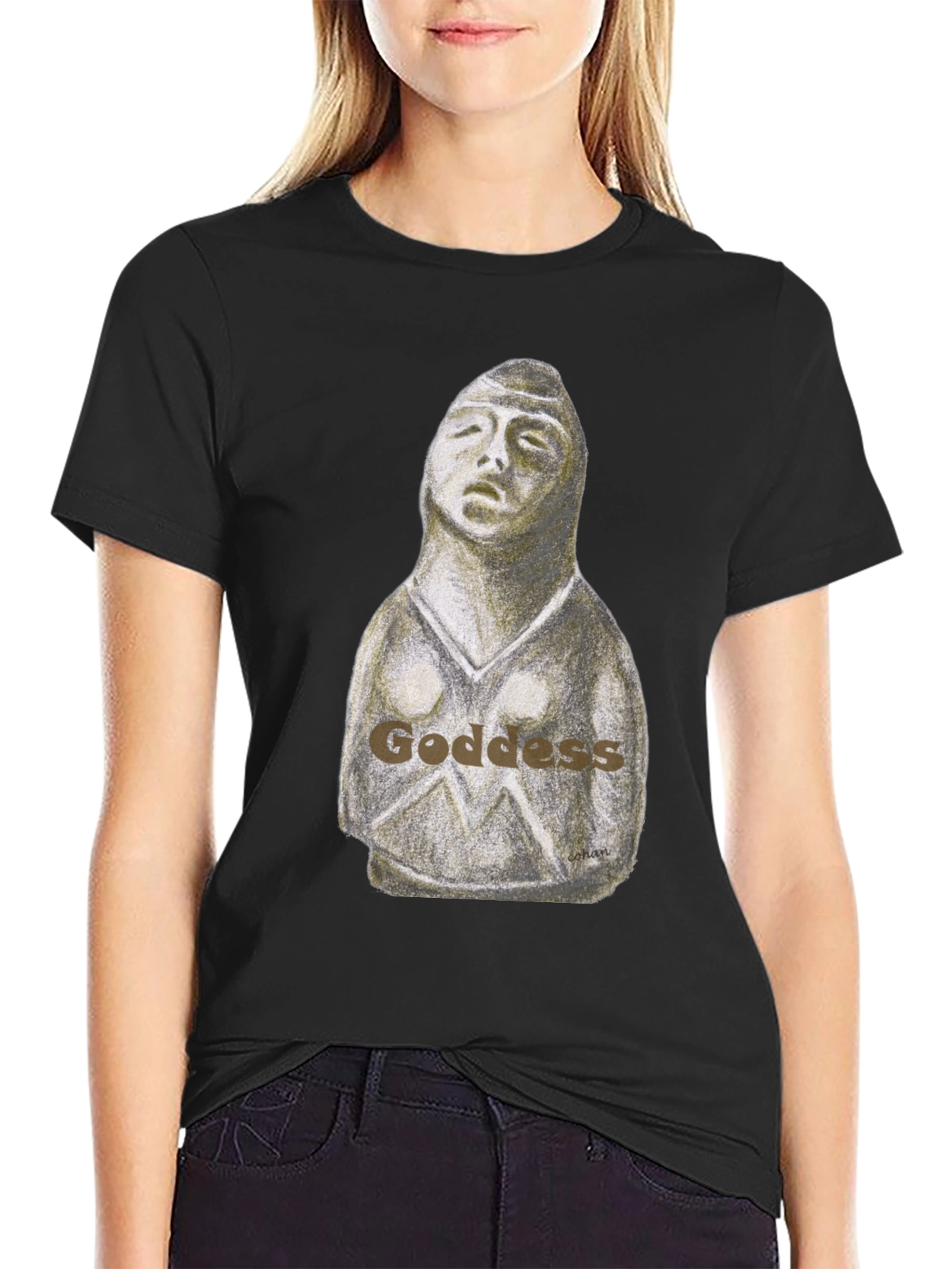 Goddess Graphic Print T-Shirt