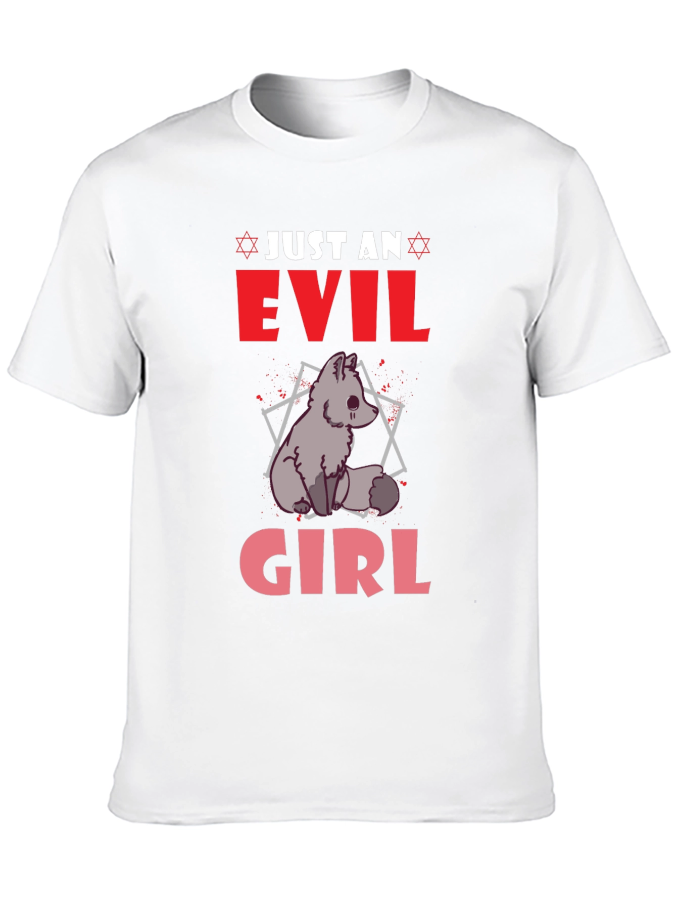 Evil Girl Graphic T-Shirt - Black