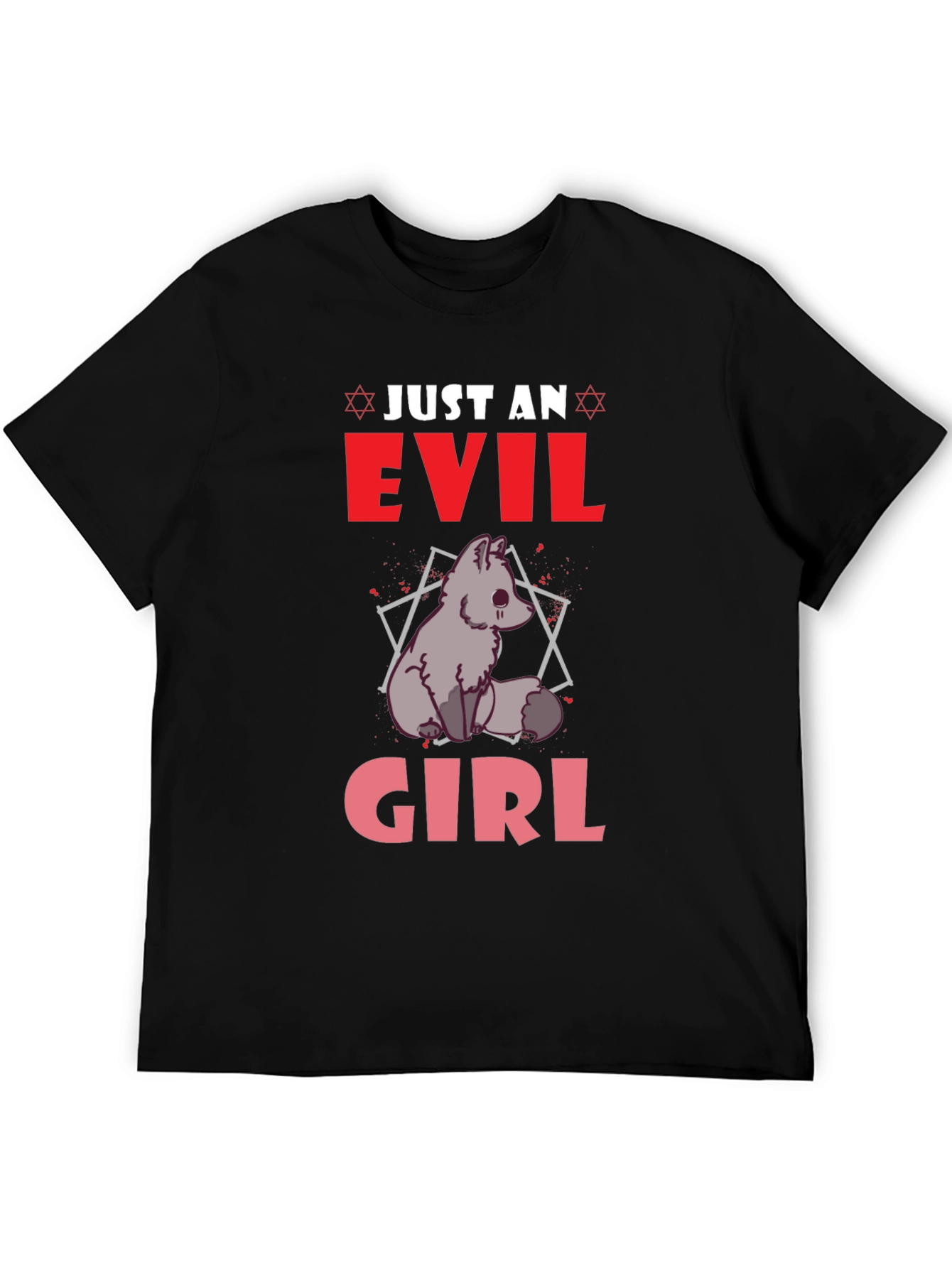 Evil Girl Graphic T-Shirt - Black