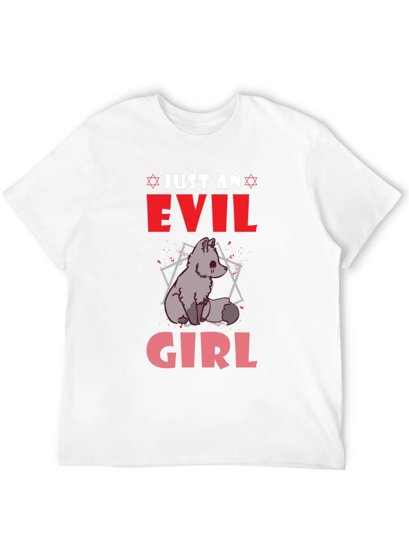 Evil Girl Graphic T-Shirt - Black