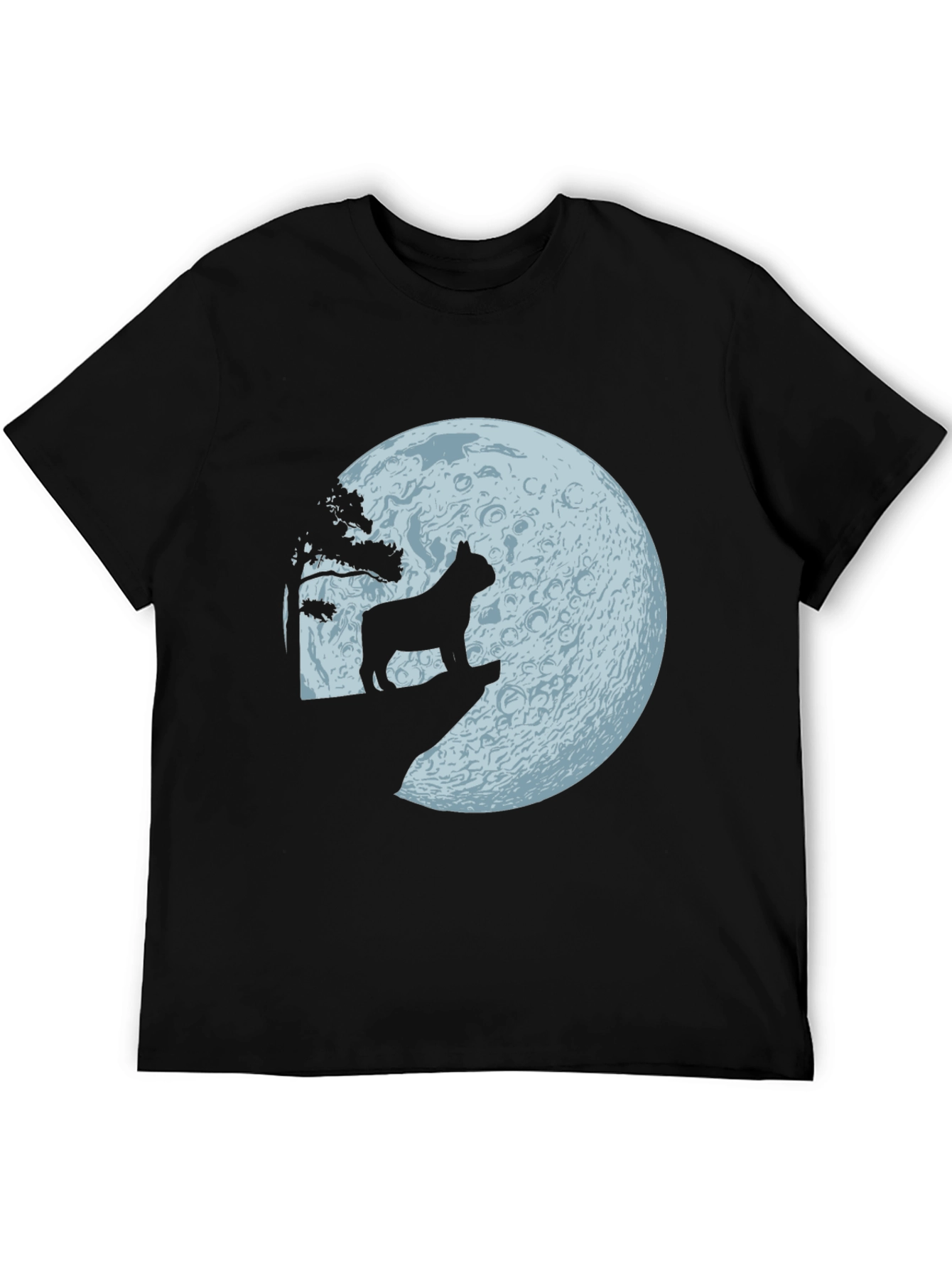 Dog Howling at Moon Graphic Tee