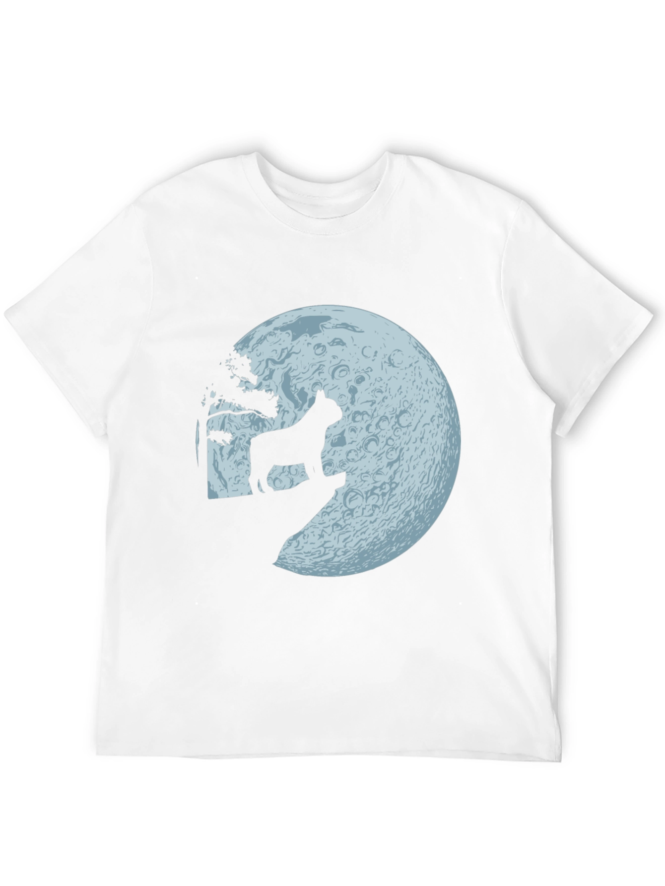 Dog Howling at Moon Graphic Tee
