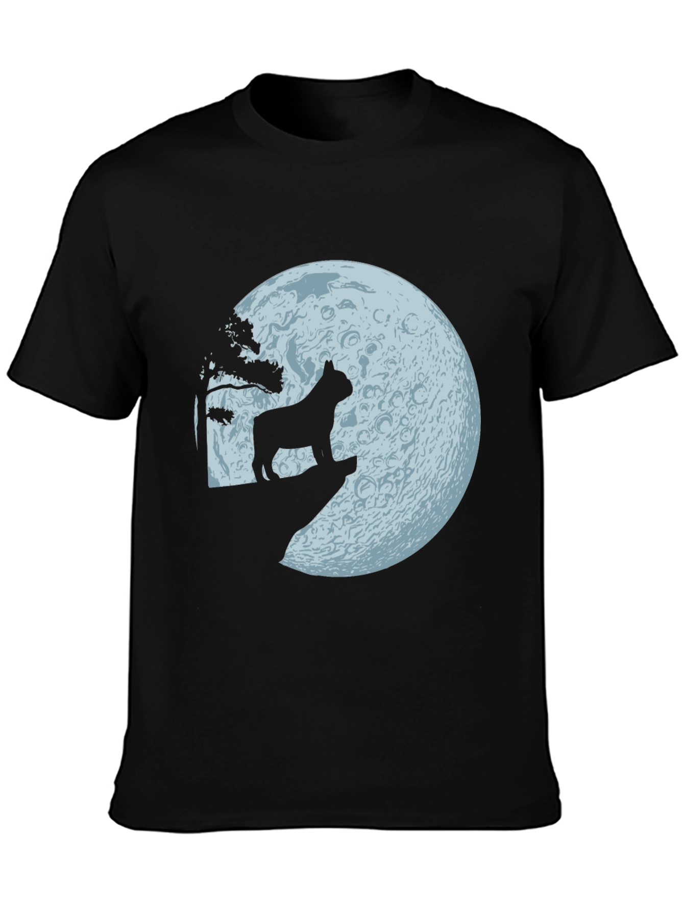 Dog Howling at Moon Graphic Tee