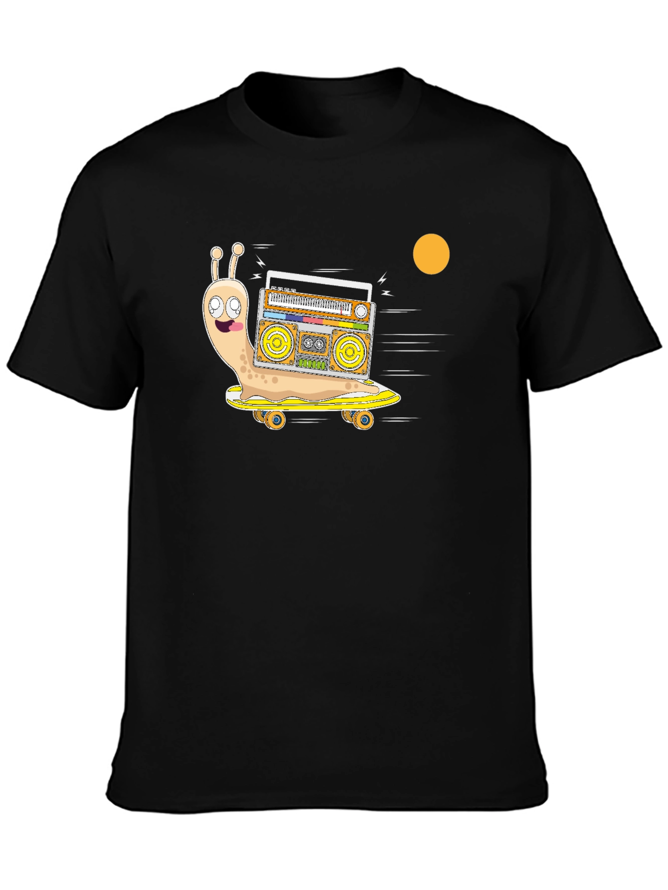 Snail Skateboard Boombox T-Shirt