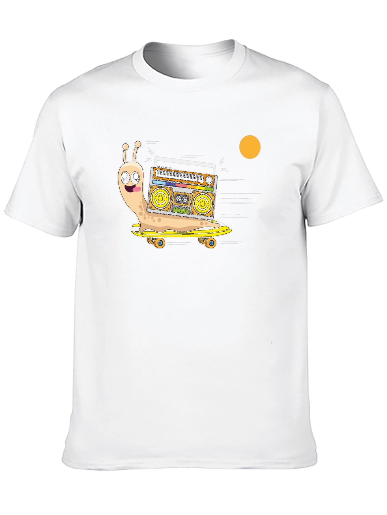 Snail Skateboard Boombox T-Shirt
