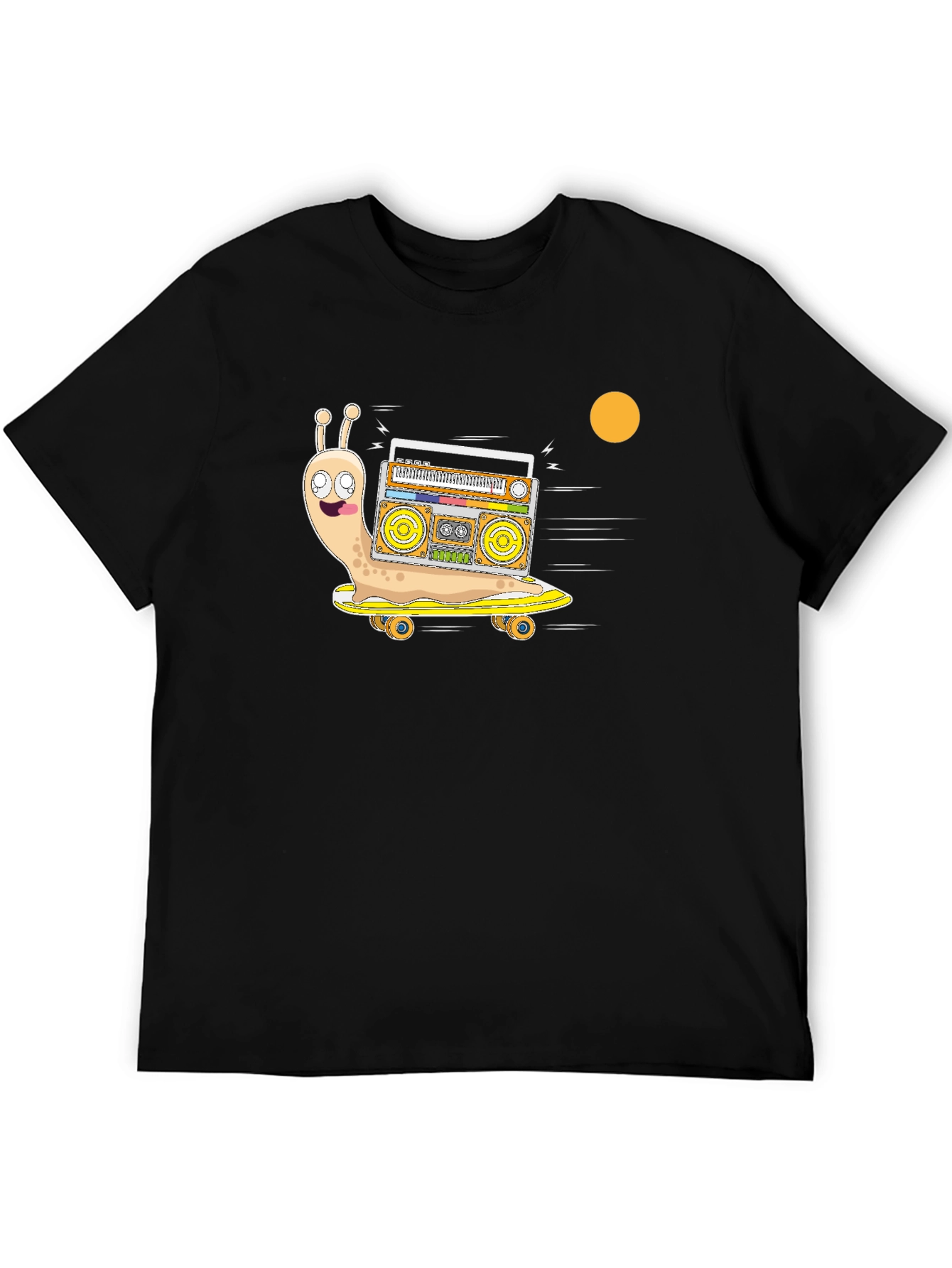 Snail Skateboard Boombox T-Shirt