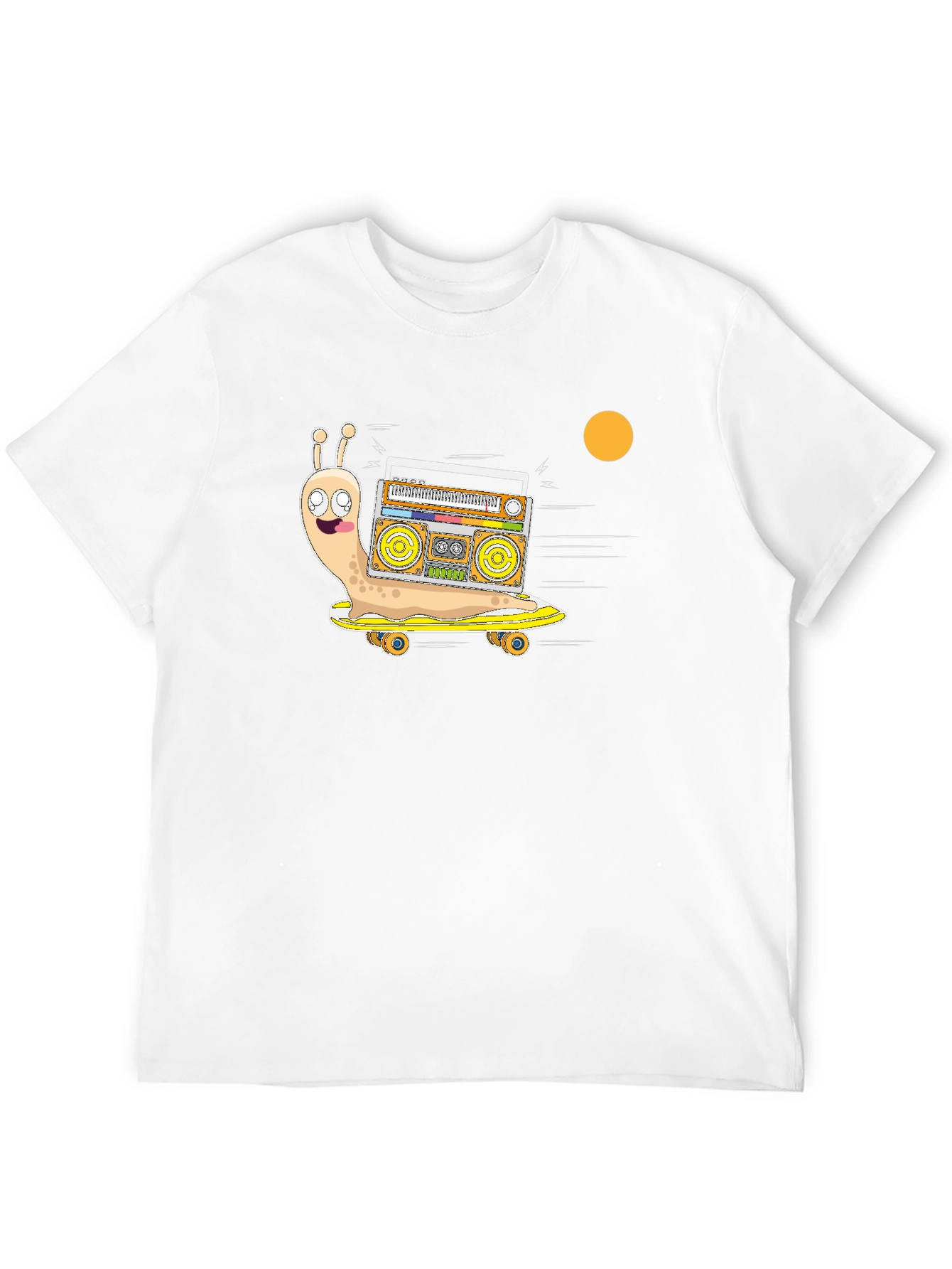 Snail Skateboard Boombox T-Shirt