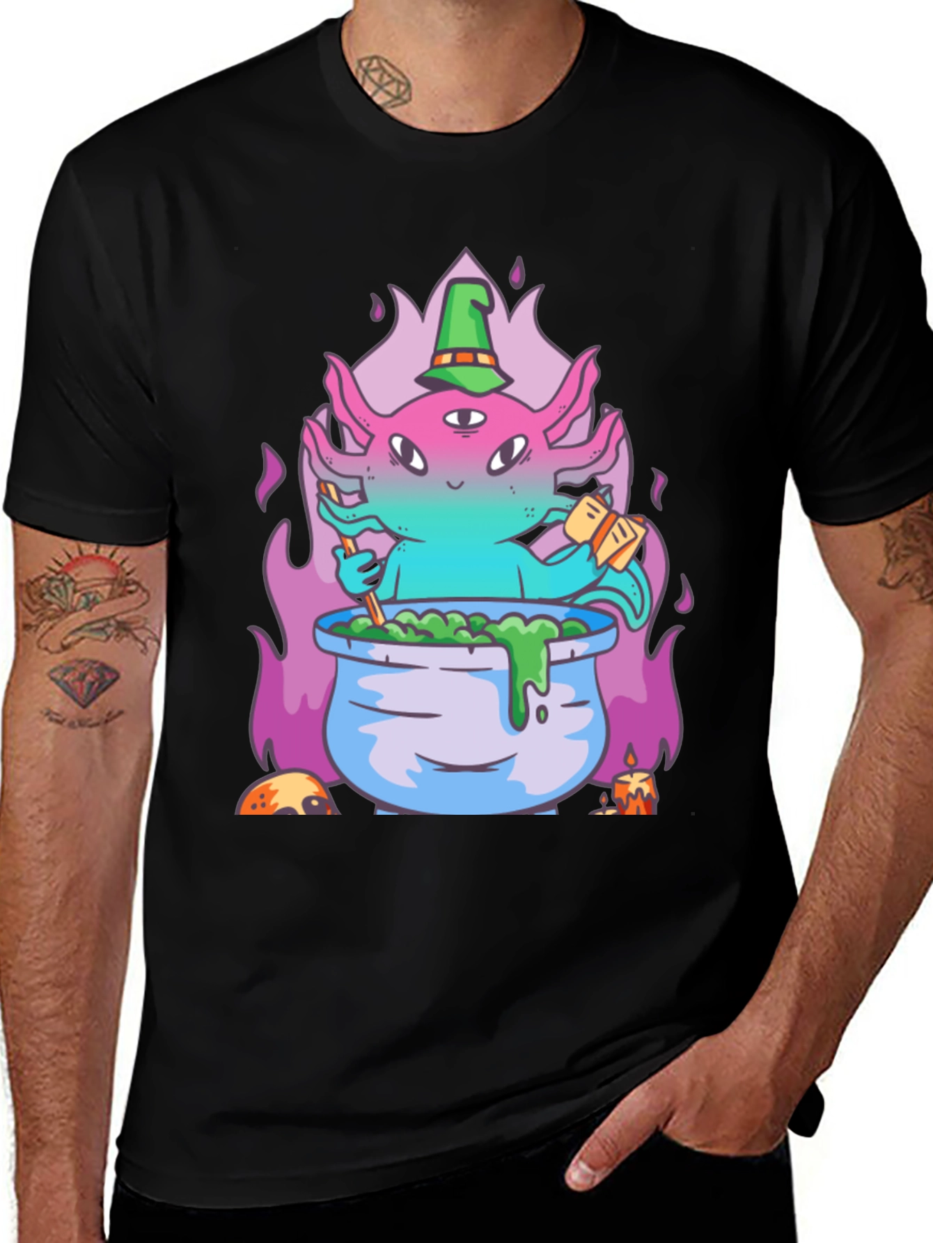 Witchy Axolotl Brew T-Shirt