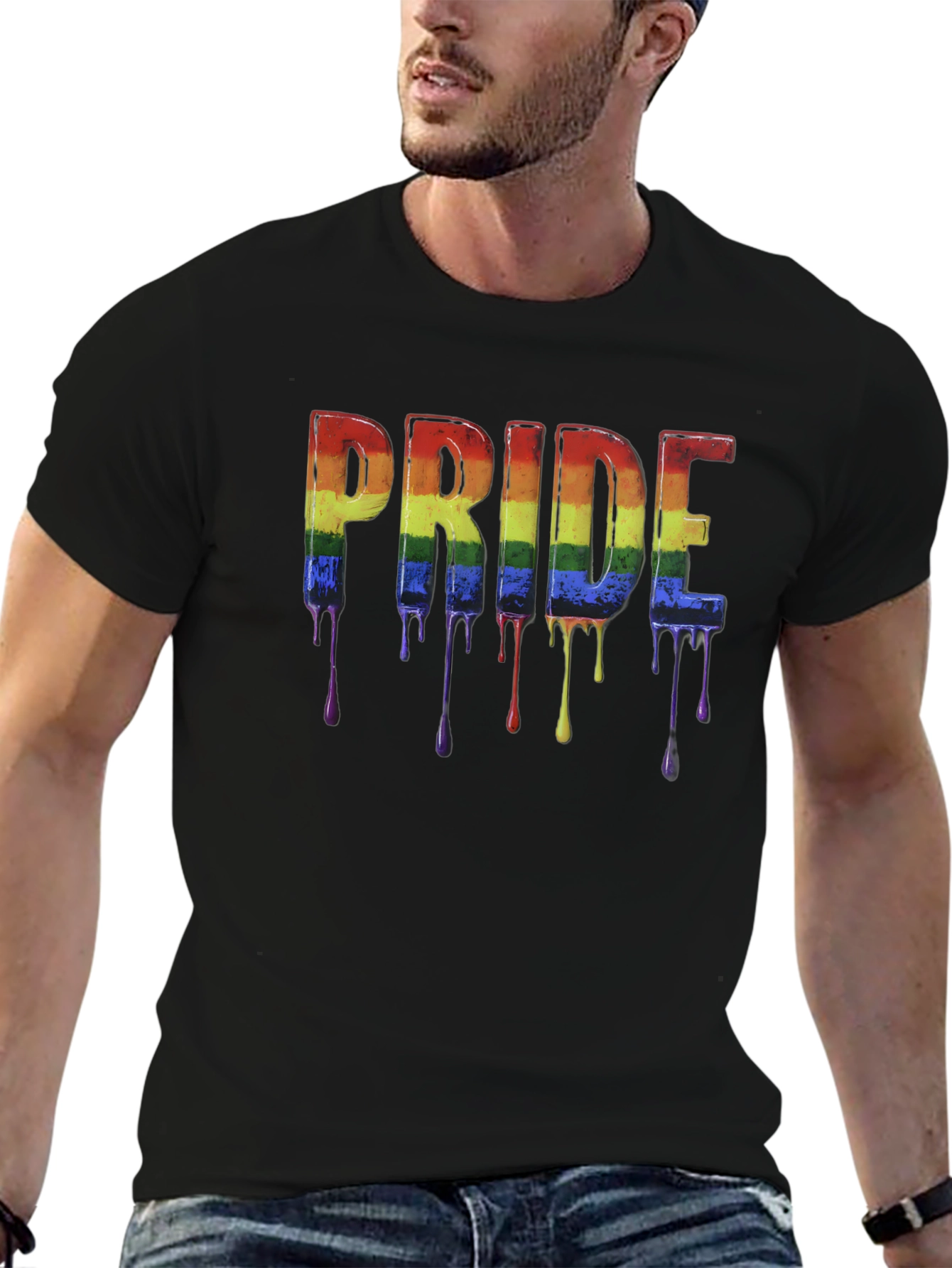 Pride Rainbow Drip T-Shirt - LGBTQ+ Pride Month Tee