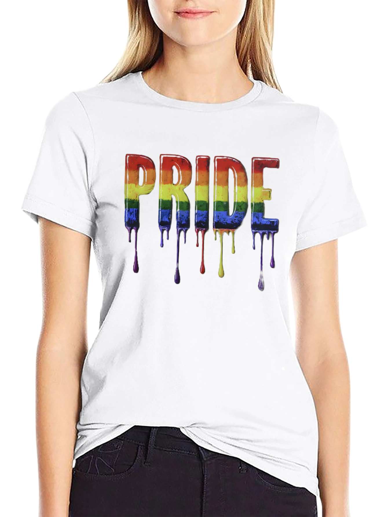 Pride Rainbow Drip T-Shirt - LGBTQ+ Pride Month Tee
