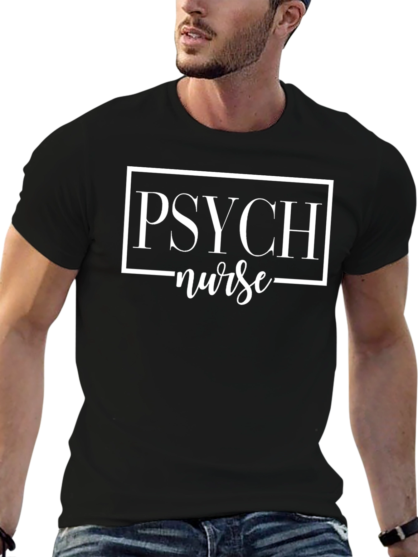 Psych Nurse Black T-Shirt