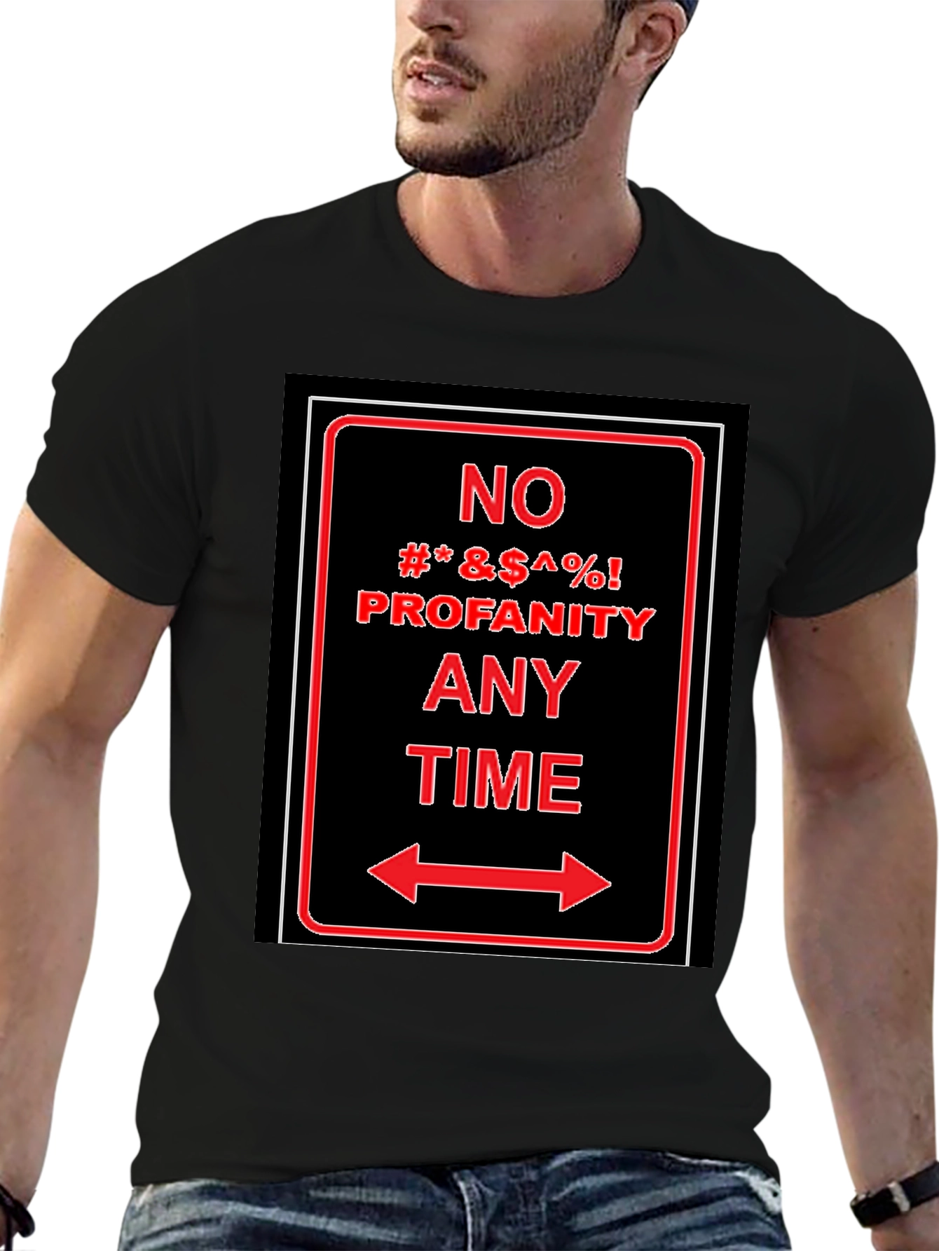 No Profanity Any Time Graphic T-Shirt