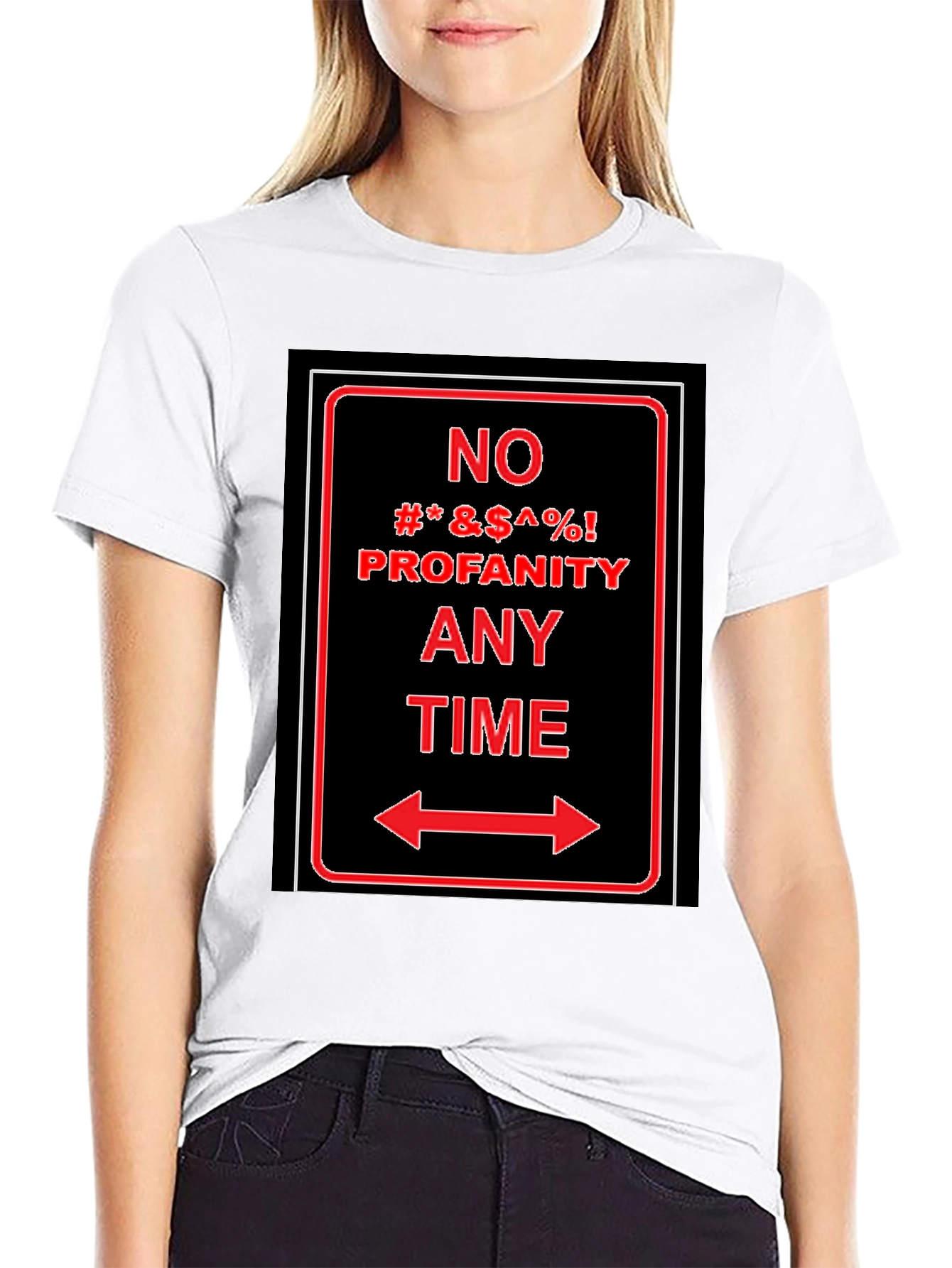 No Profanity Any Time Graphic T-Shirt