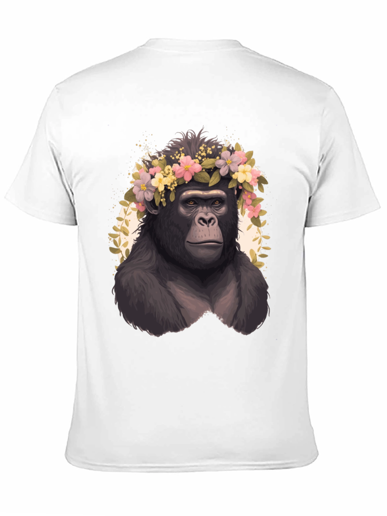 Gorilla Flower Crown Graphic Tee - Unisex