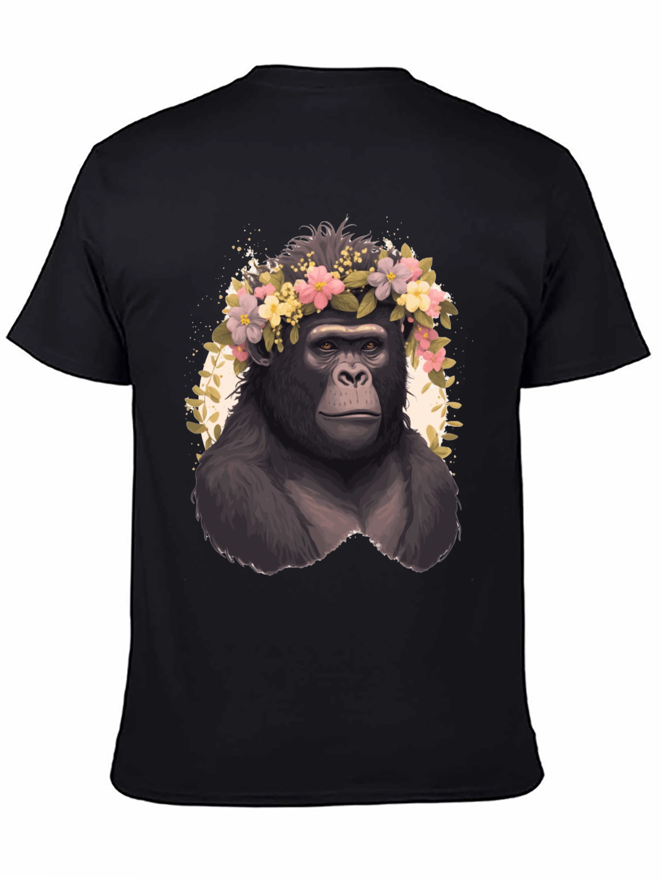 Gorilla Flower Crown Graphic Tee - Unisex