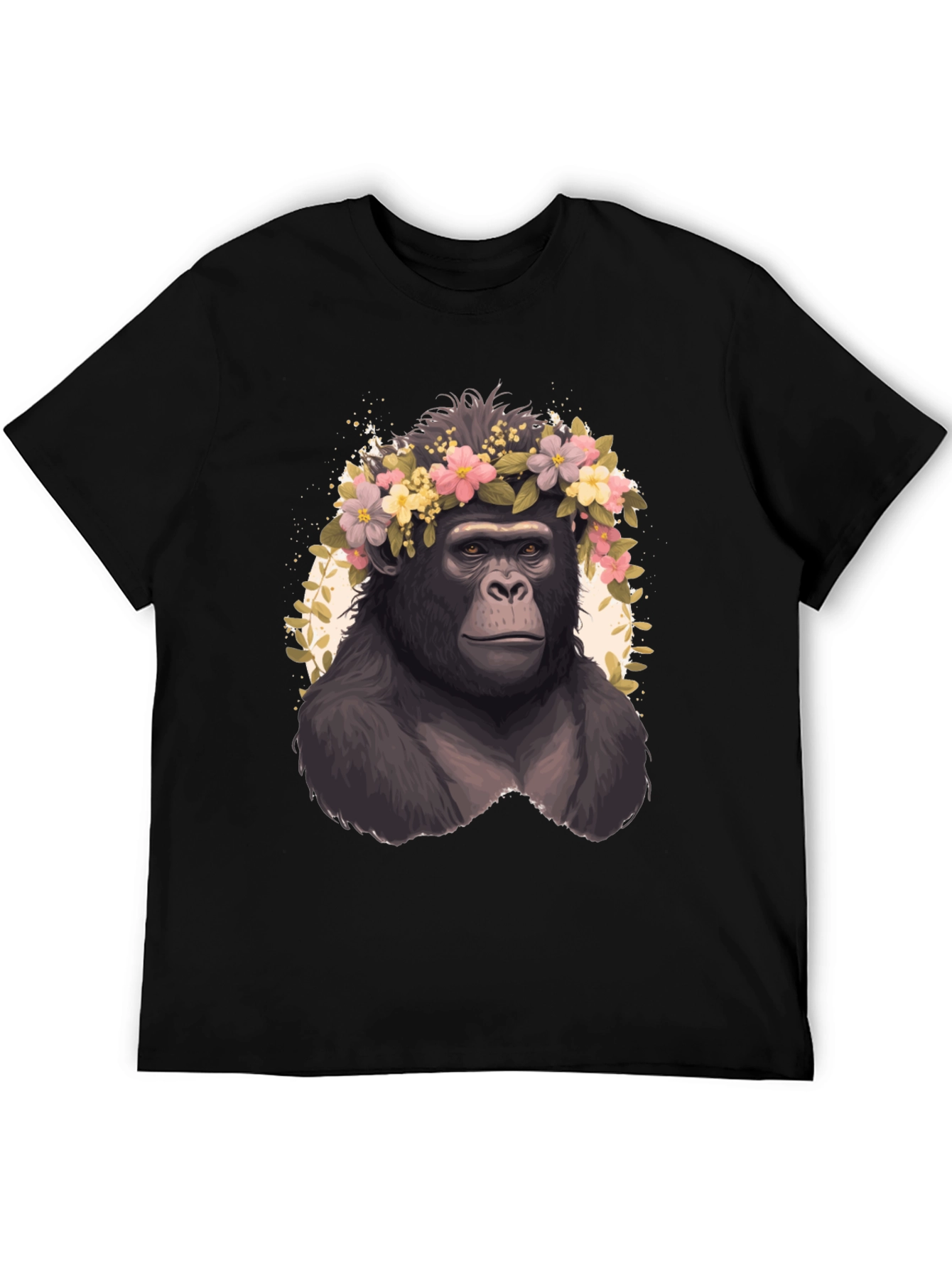 Gorilla Flower Crown Graphic Tee - Unisex