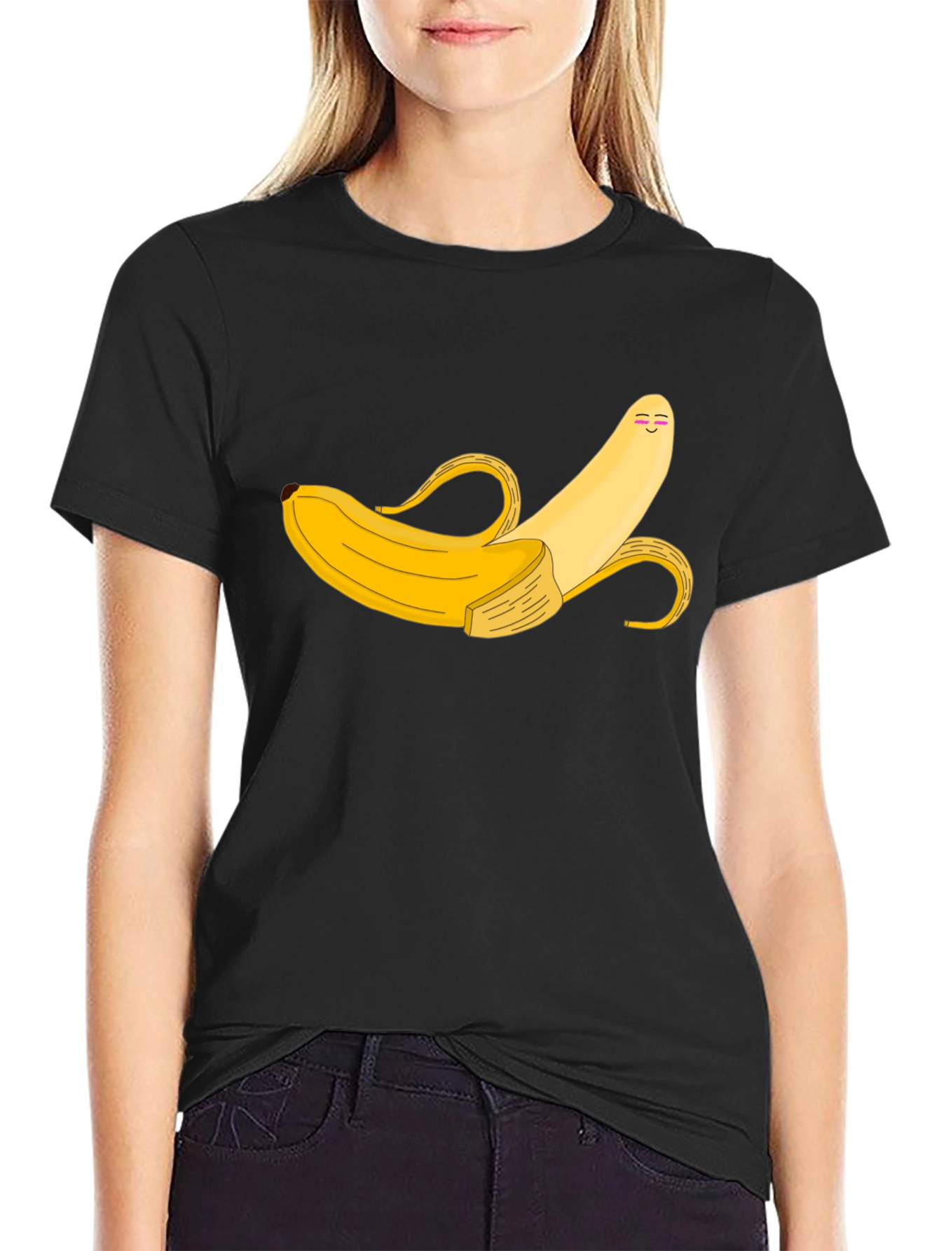 Banana Graphic Tee - Unique Cartoon Style