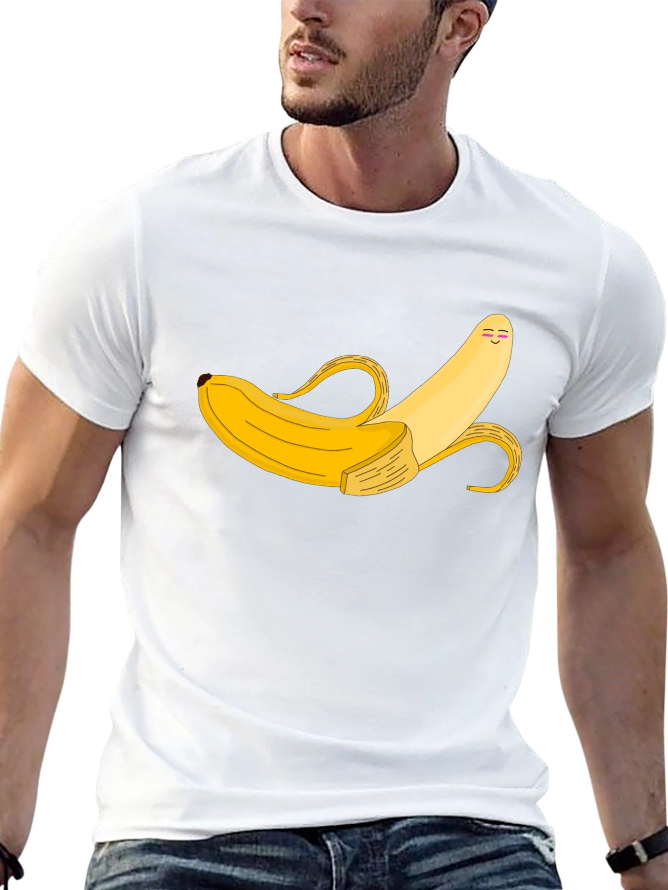Banana Graphic Tee - Unique Cartoon Style